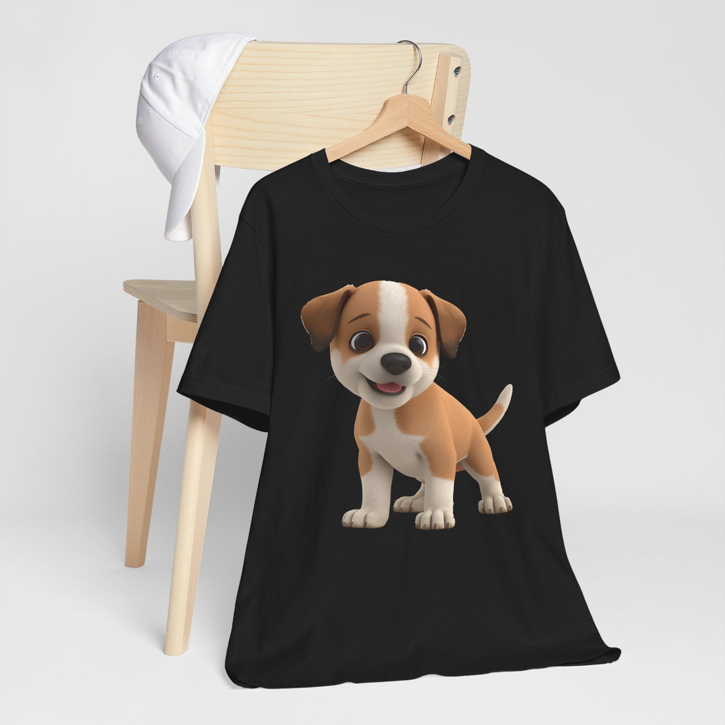 Cute Dog 3D Graphic Tee, Fun Animal Shirt, Dog Lover Gift, Playful Fashion Statement