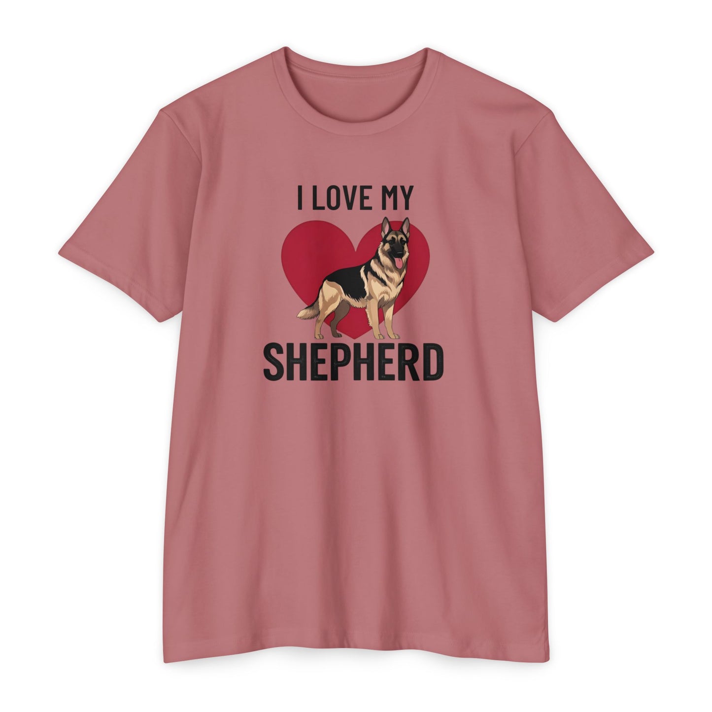 I Love My German Shepherd T-Shirt, Dog Lover Shirt, Pet Owner Tee, Animal Lover Gift, Birthday Gift for Dog Owners, Casual Wear