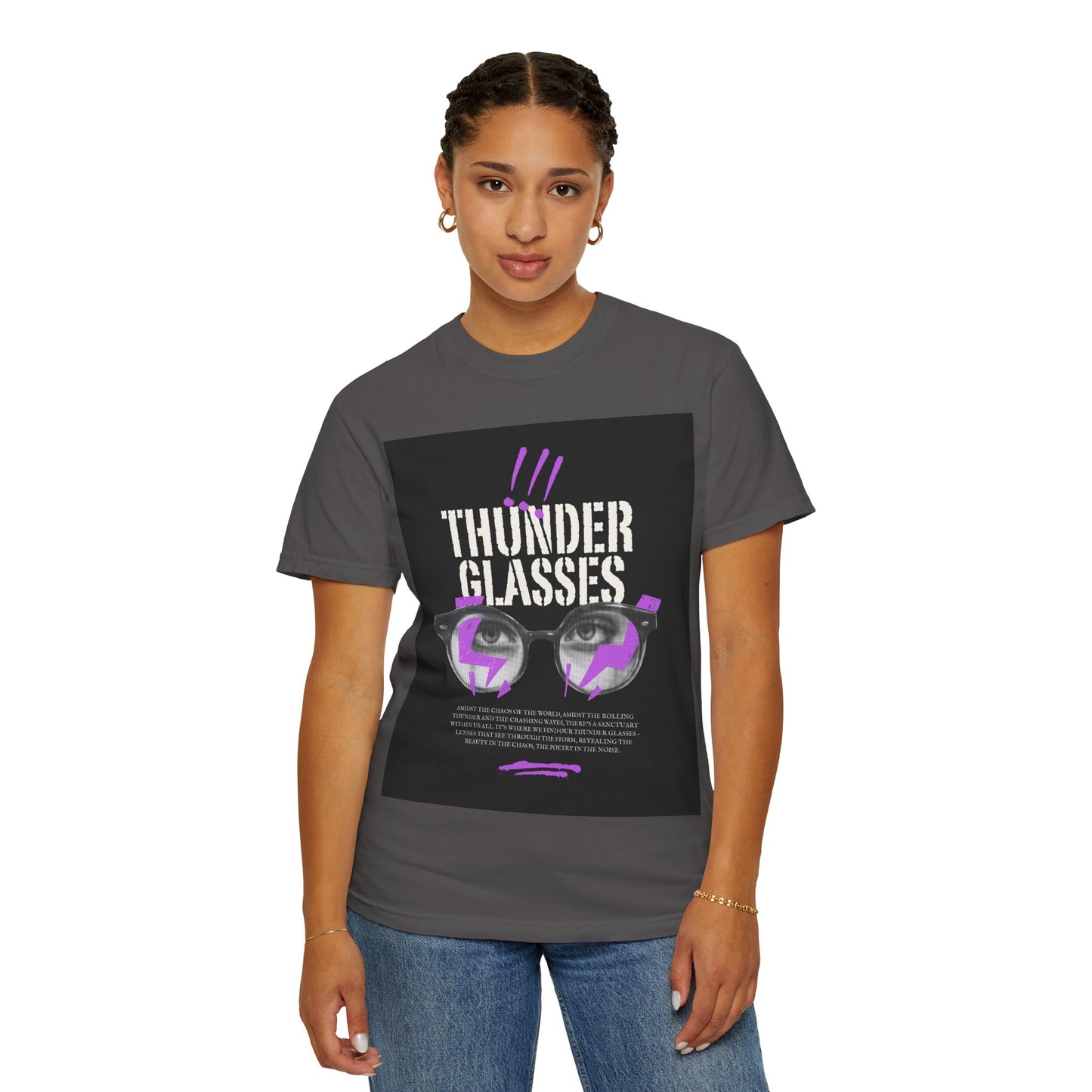 Thunder Glasses Unisex T-Shirt | Retro Graphic Tee for Music Lovers, Gift for Birthdays, Festivals, Unisex Style, Casual Wear