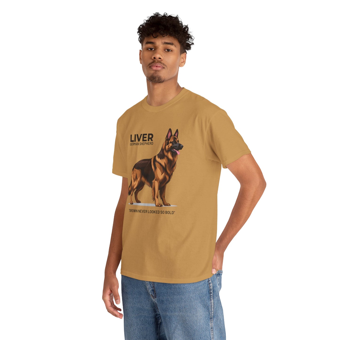 Liver German Shepherd Lover Tee - Brown Never Looked So Bold | Dog Owner Gift, Pet Parent Shirt, Animal Lover Apparel