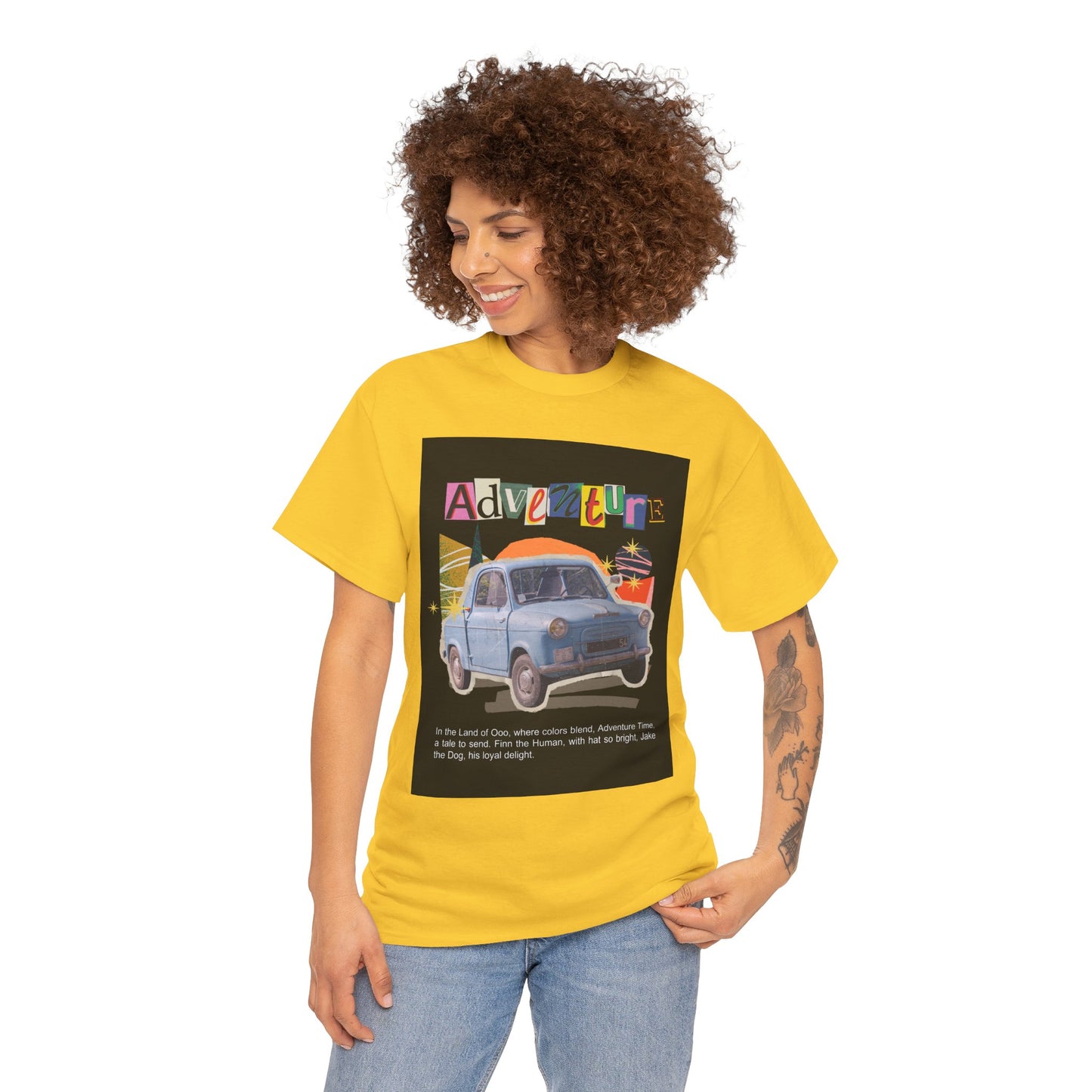 Adventure-Themed Unisex Cotton Tee, Retro Car Graphic Tee, Travel T-Shirt, Gift for Adventurers, Vintage Exploration Top