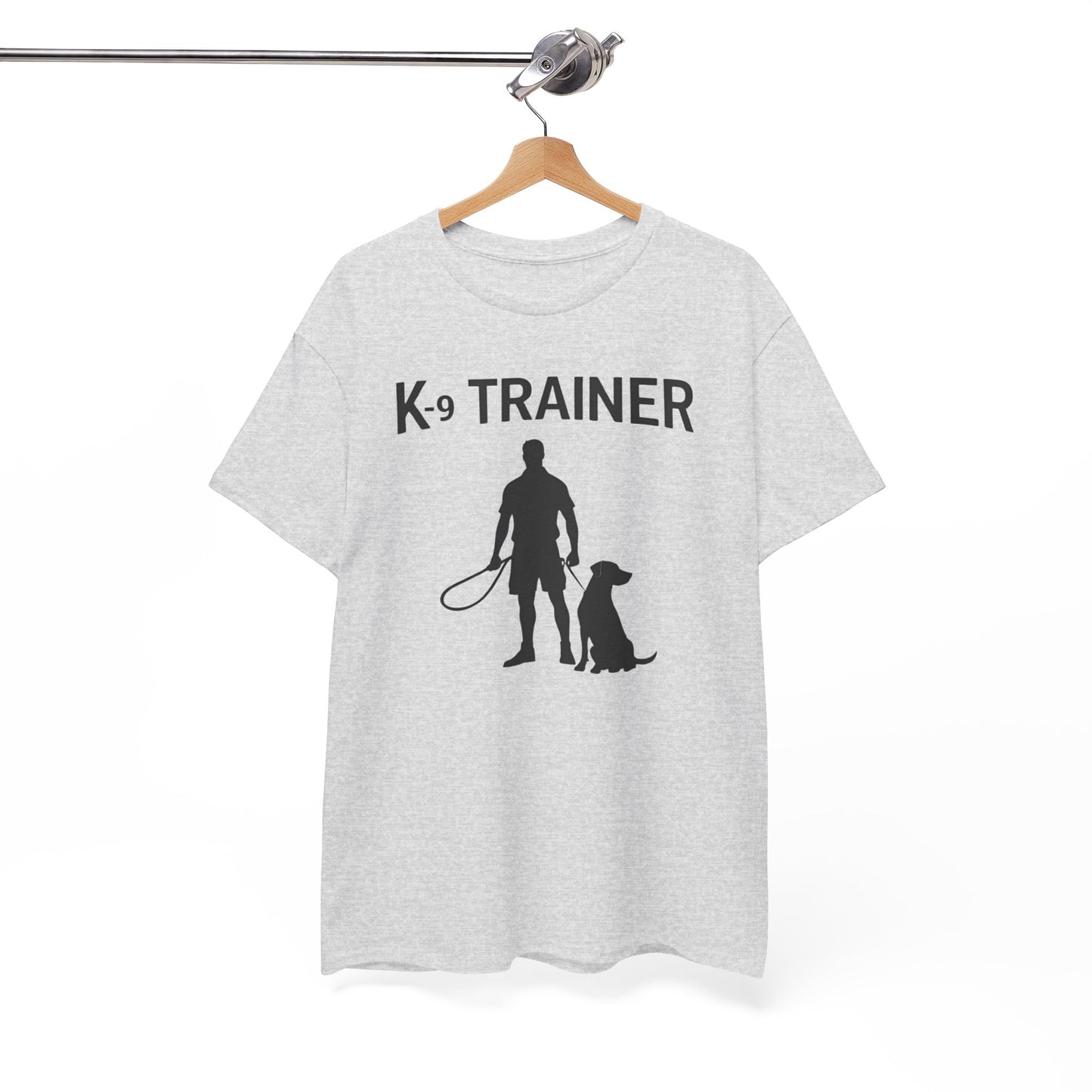 K-9 Trainer Heavy Cotton T-Shirt, Dog Owner Gift, Police Dog Shirt, Animal Enthusiast Apparel, Casual Style Tee