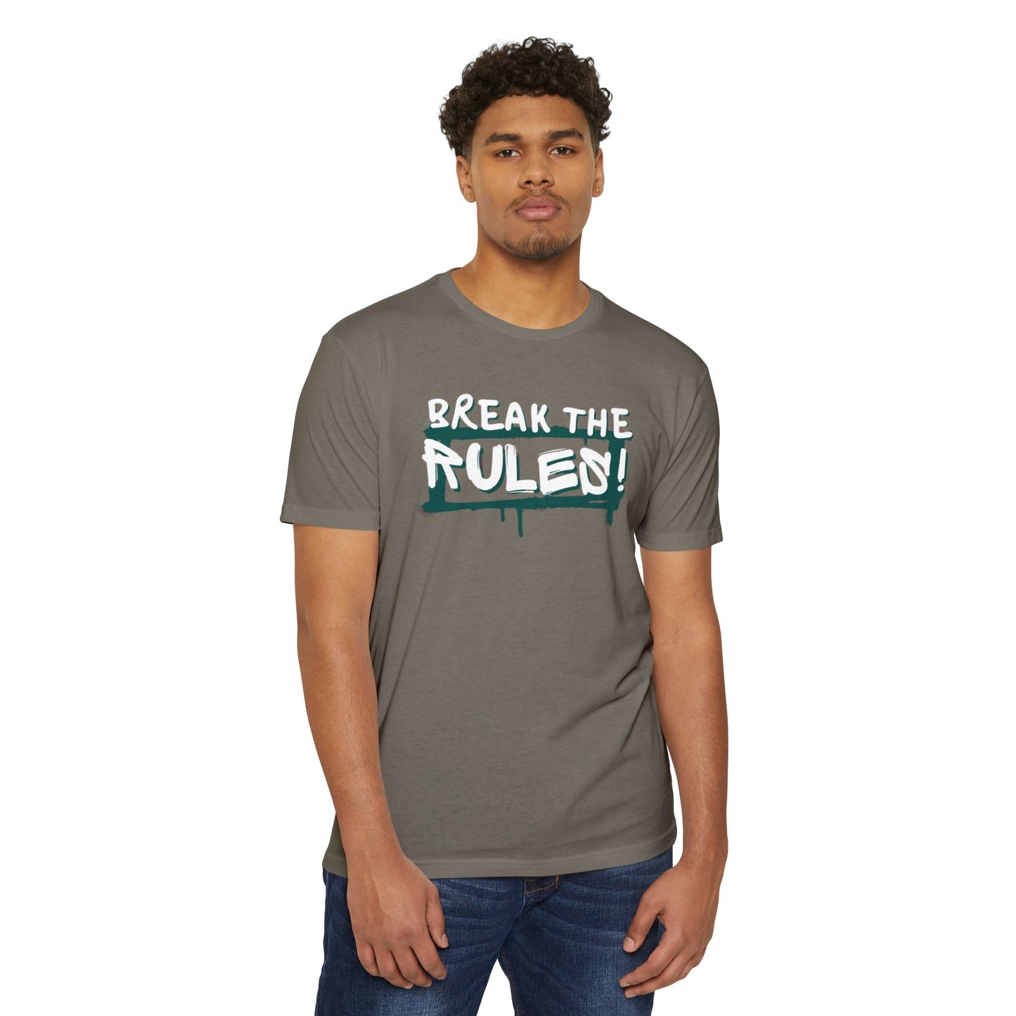 Break the Rules Graphic Tee, Unisex T-Shirt for Trendsetters, Casual Everyday Wear, Gift for Teens, Fun Statement Shirt