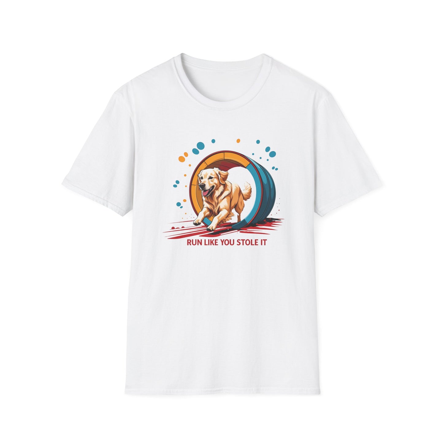 Dog Agility T-Shirt - Run Like You Stole It, Perfect for Dog Trainers, Summer Outfits, Fun Casual Wear