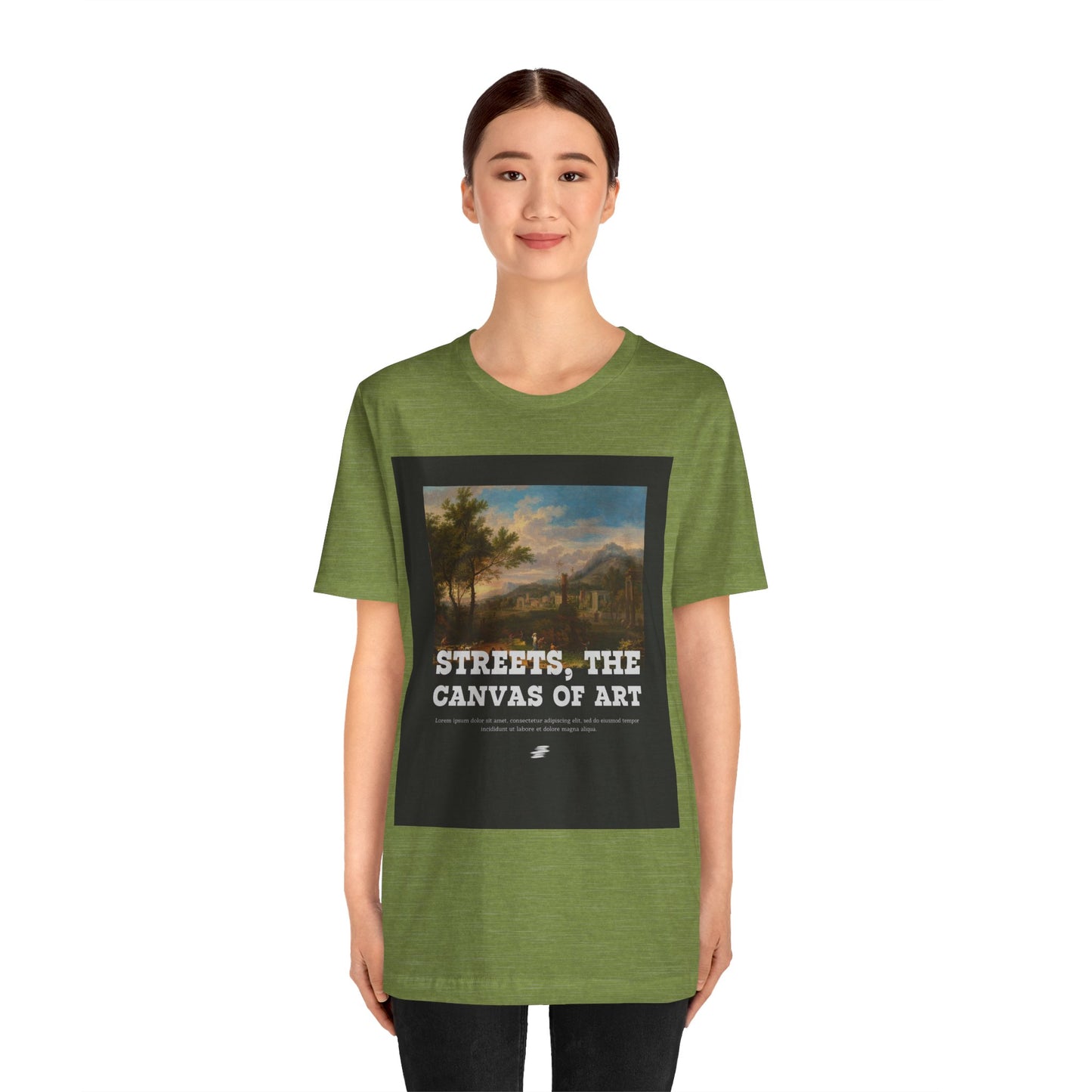 Artistic Graphic Tee - Streets, the Canvas of Art | Unisex Short Sleeve Shirt, Gift for Artists, Art Lovers, Casual Wear, Unique Gifts