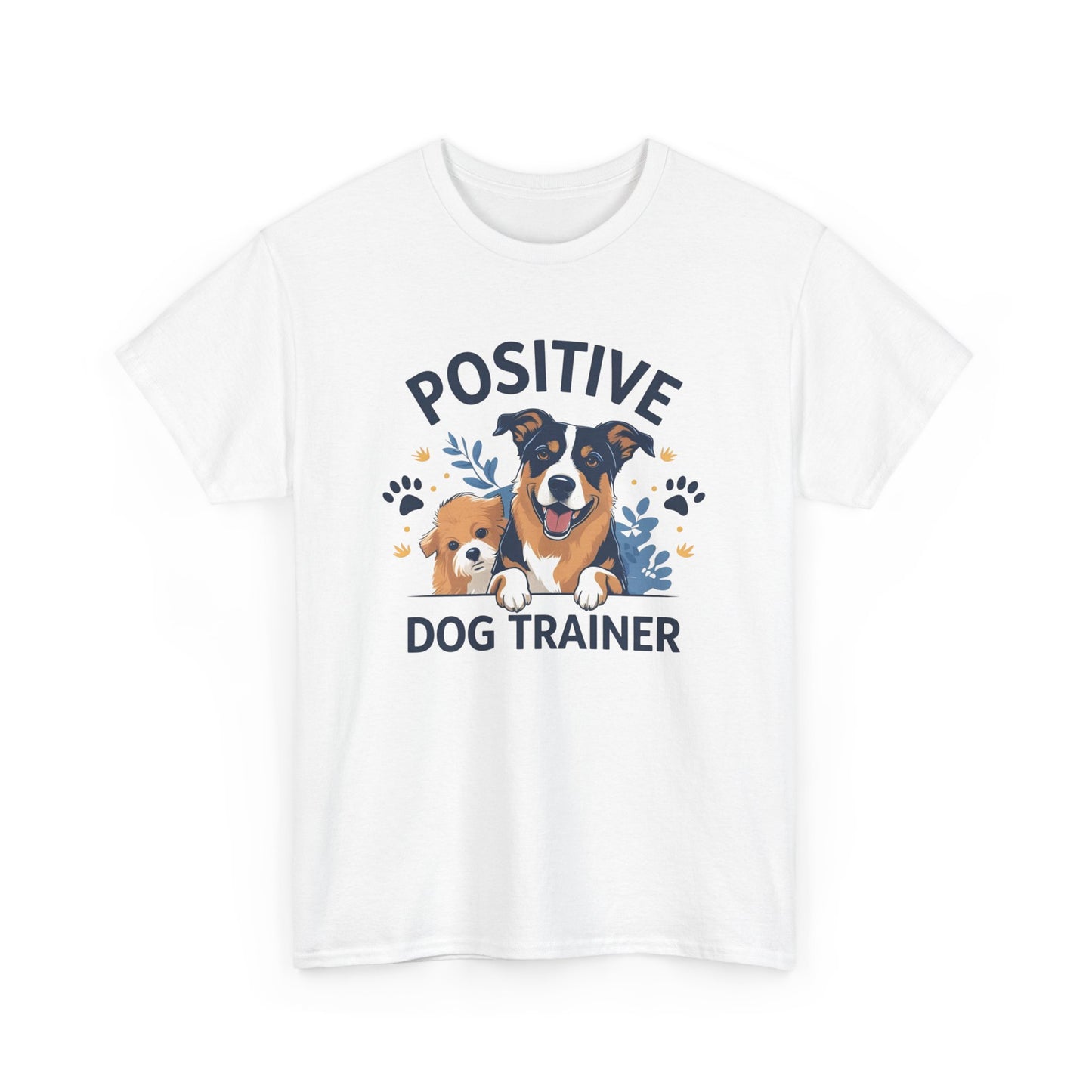 Positive Dog Trainer Tee, Dog Lover Gift, Unisex Cotton T-Shirt, Pet Training Apparel, Animal Care, Casual Dog Shirt