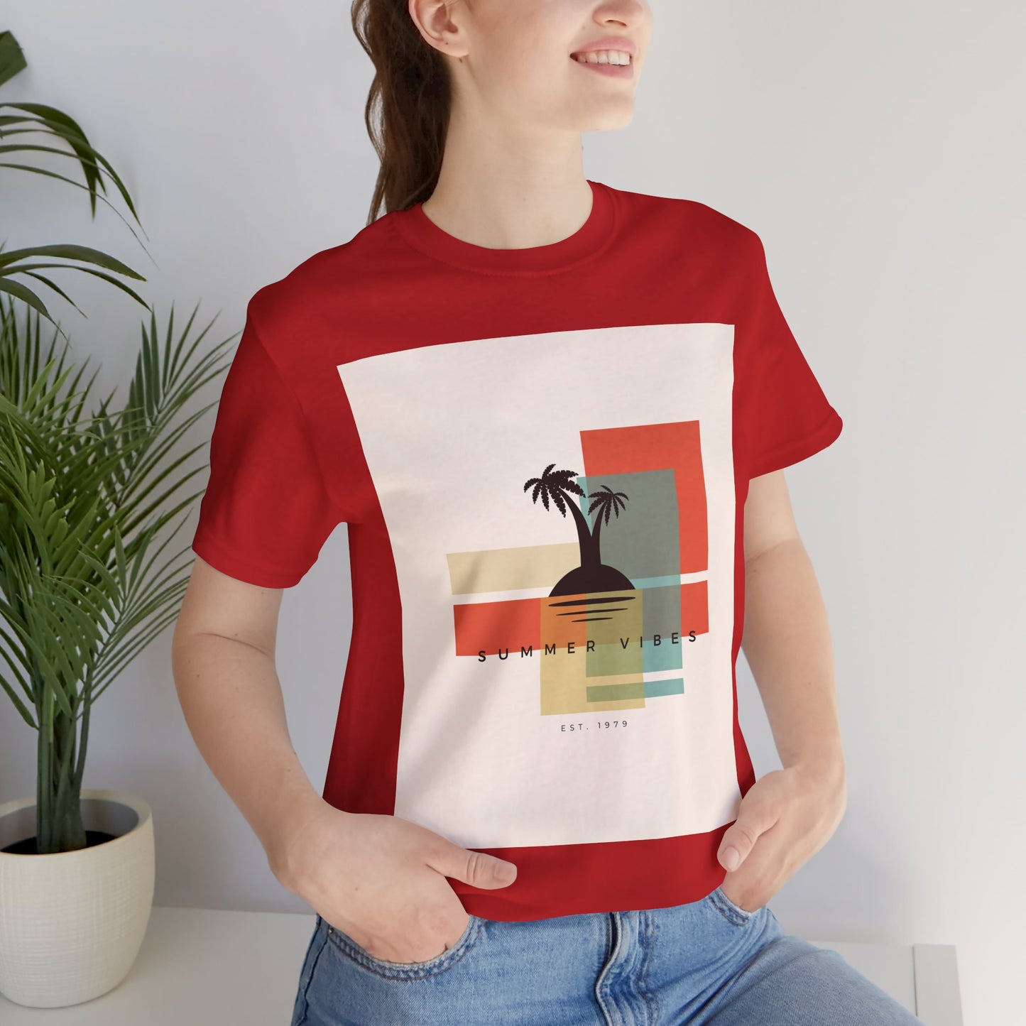 Tropical Sunset Tee, Summer Vibes Shirt, Vacation Outfit, Unisex Graphic Tee, Gift for Beach Lovers, Casual Wear