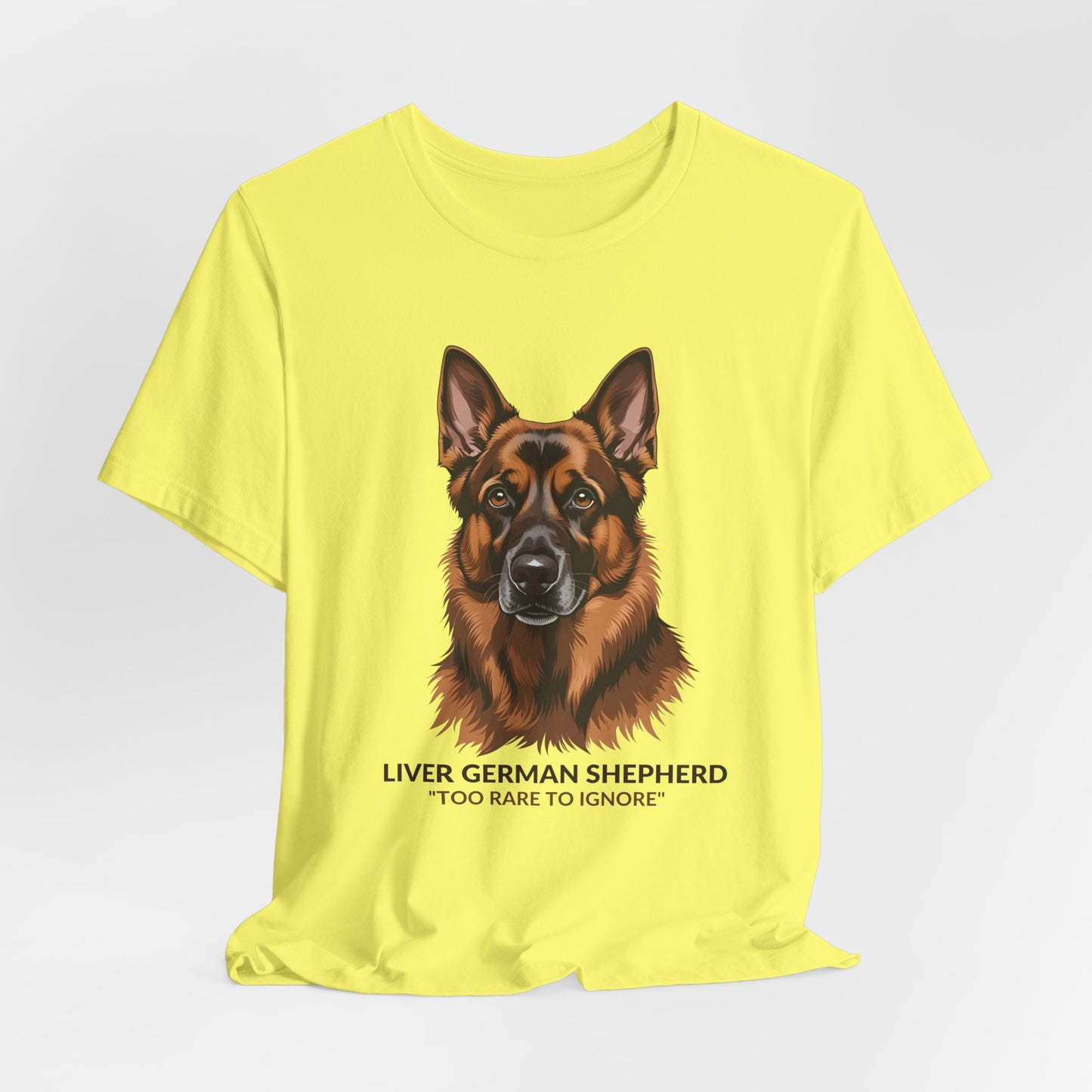 Liver German Shepherd Dog Lover Tee - To Rare To Ignore | Perfect Gift for Pet Owners, Animal Lover Merchandise, Casual Wear, Unique Dog Shirt