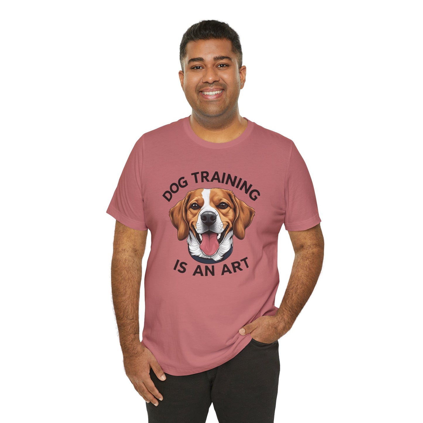 Dog Training is An Art Tee - Unisex Jersey Short Sleeve, Gift for Dog Lovers, Training T-Shirt, Dog Owner Apparel, Cute Canine Shirt