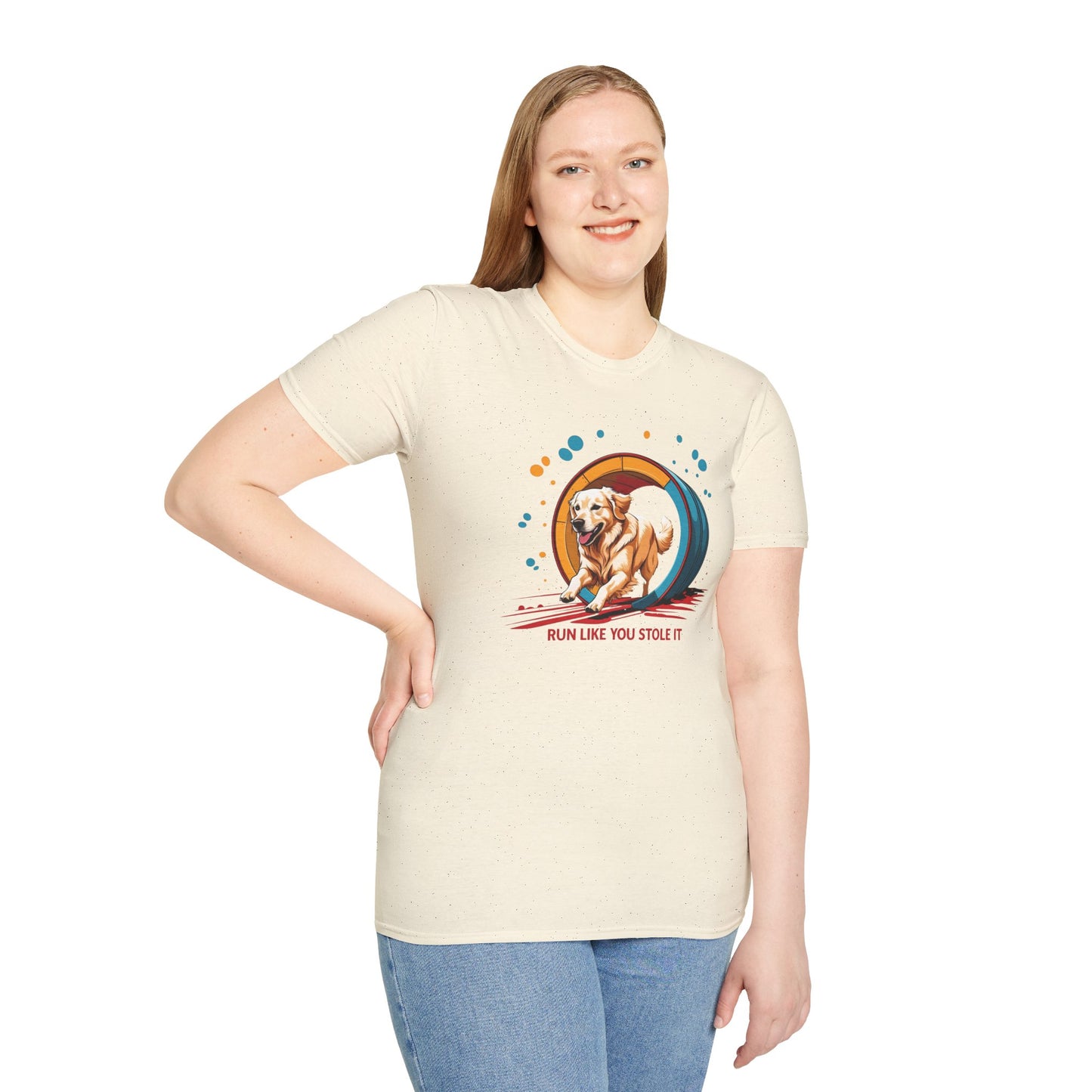 Dog Agility T-Shirt - Run Like You Stole It, Perfect for Dog Trainers, Summer Outfits, Fun Casual Wear