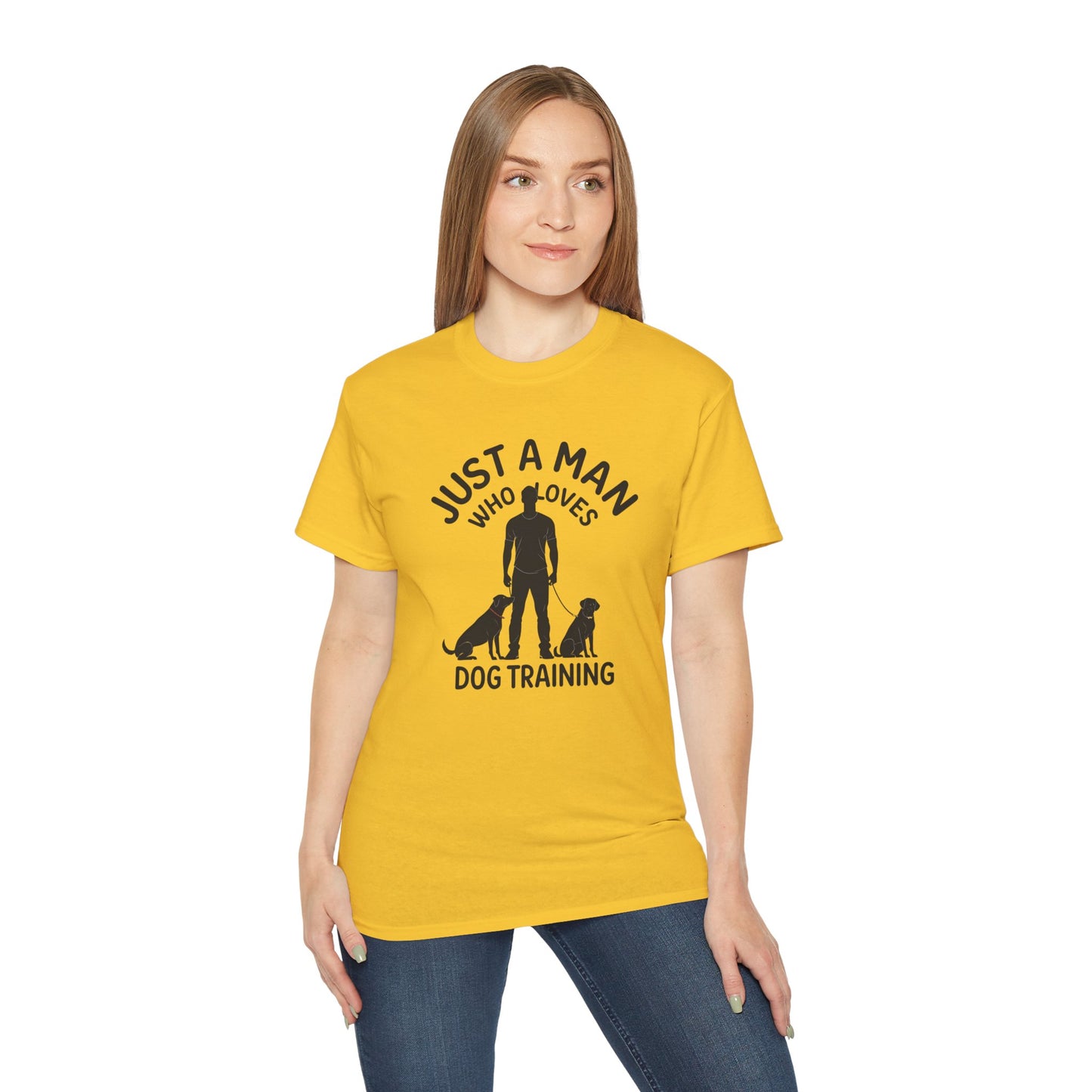 Unisex Dog Training Tee - Just A Man Who Loves Dog Training, Dog Lover Gift, Dog Owner Shirt, Casual Wear