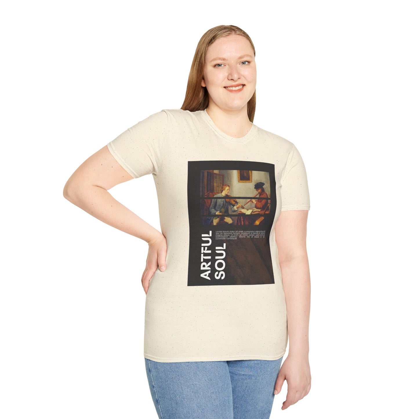 Artful Soul Unisex Softstyle T-Shirt, Artistic Tee, Gift for Art Lovers, Casual Wear, Creative Fashion, Art Enthusiast Shirt