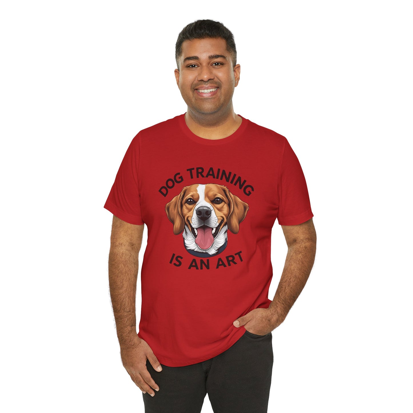 Dog Training is An Art Tee - Unisex Jersey Short Sleeve, Gift for Dog Lovers, Training T-Shirt, Dog Owner Apparel, Cute Canine Shirt