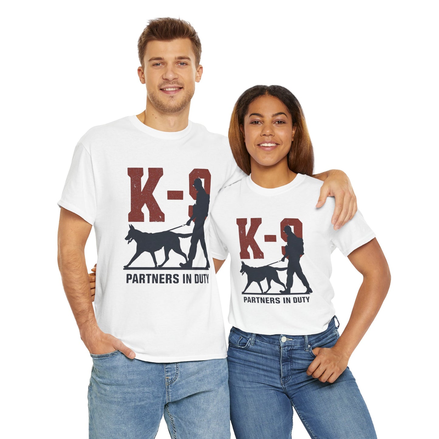 K-9 Partners in Duty Tee, Dog Handler T-Shirt, Dog Lover Tee, Police Dog Apparel, Dog Owner T-Shirt