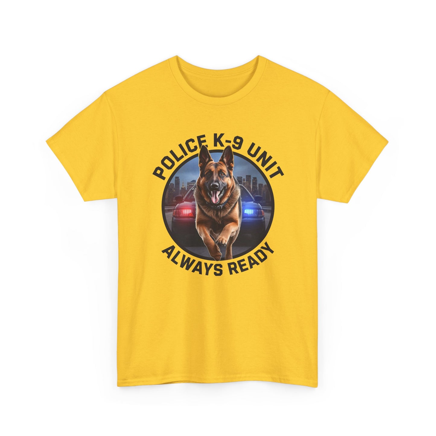 Police K-9 Unit Tee, Always Ready Graphic Tee, Dog Lover Gift, Police Support Shirt, Police Dog Merchandise