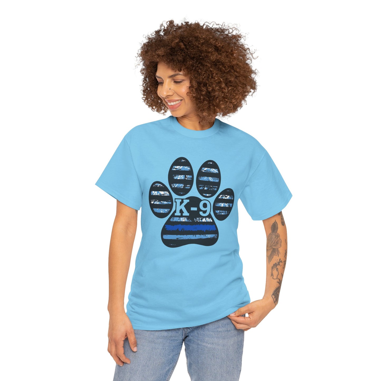 K-9 Paw Print Tee – Unisex Cotton Tee for Dog Lovers, Pet Owners, Animal Rescue Supporters