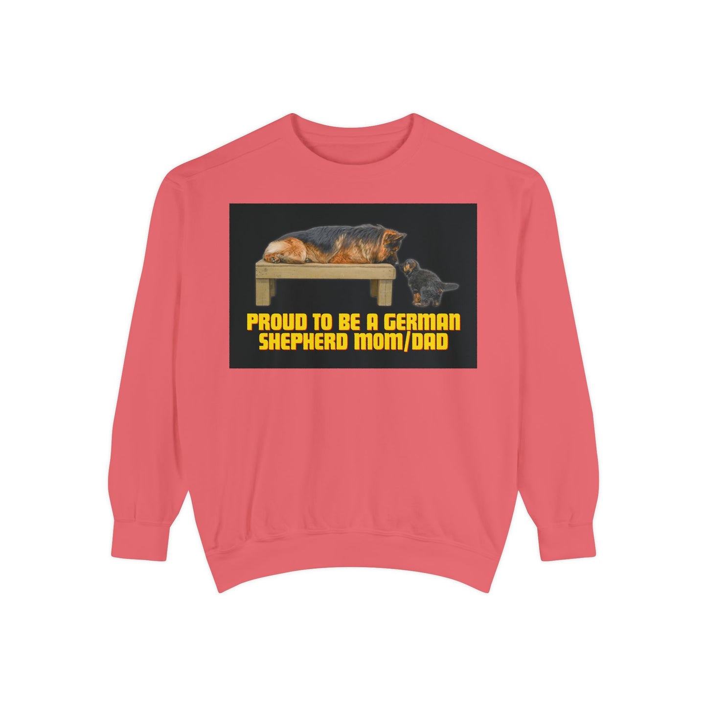 Unisex Proud German Shepherd Mom/Dad Sweatshirt - Garment-Dyed