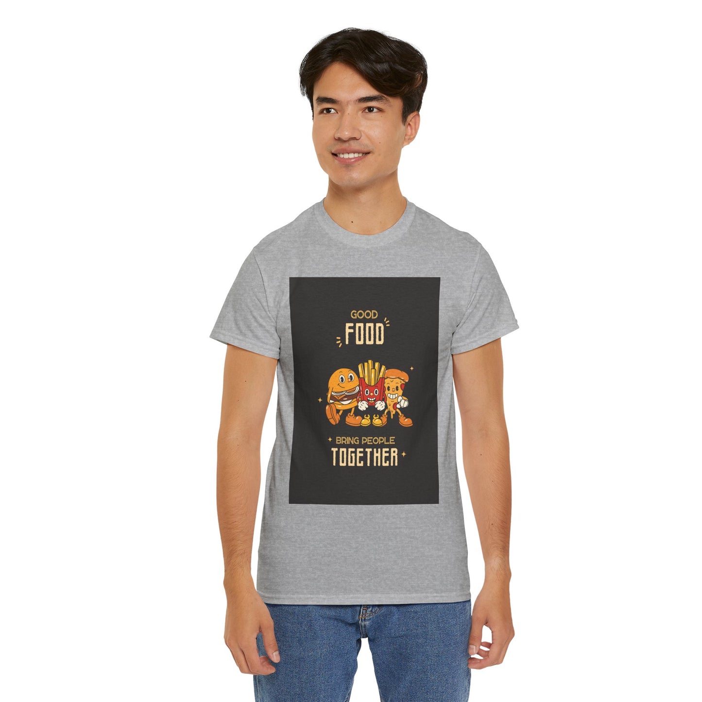 Good Food Unisex Tee | Fun Foodie Shirt, Gift for Food Lovers, Casual Wear, Kitchen Humor, BBQ Party