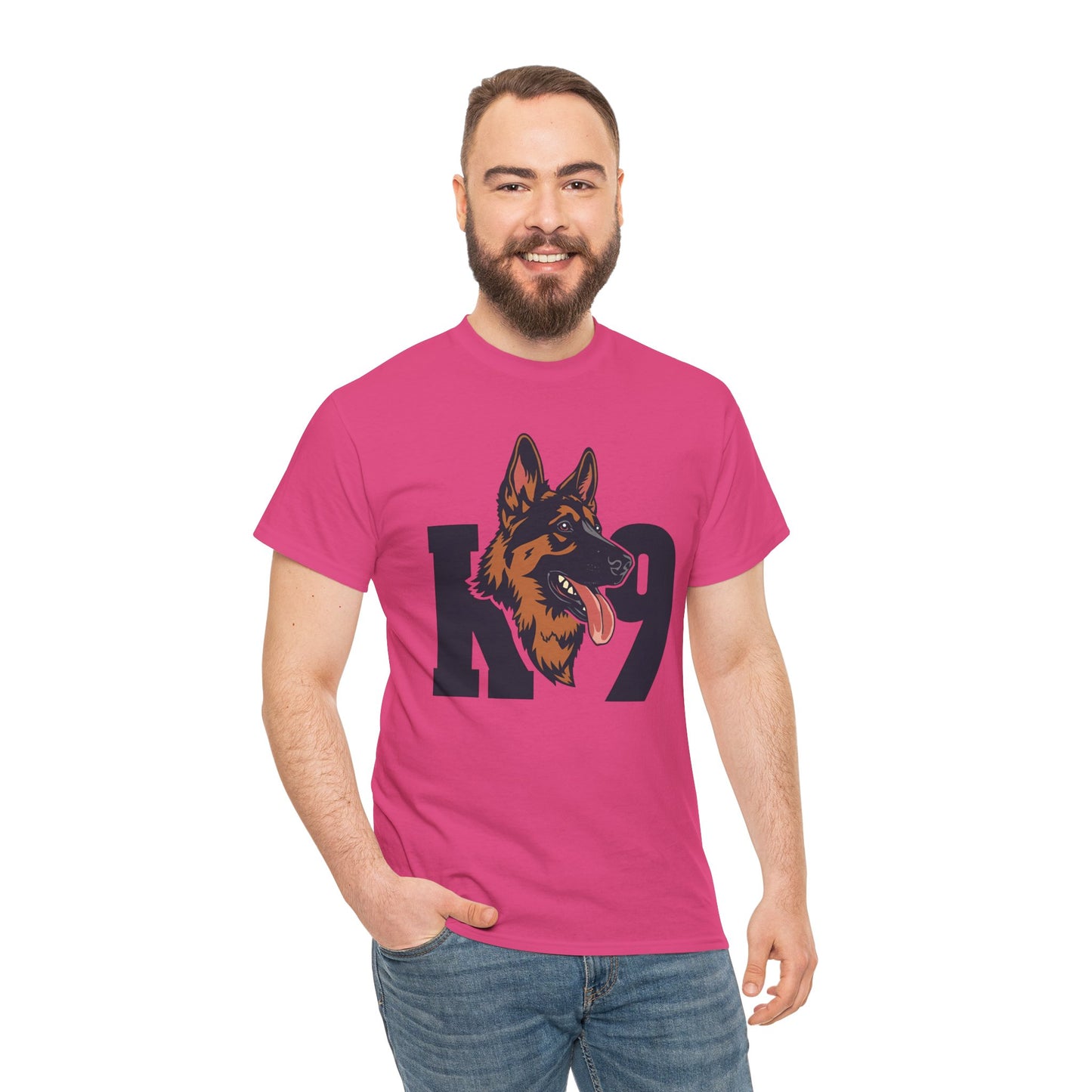 German Shepherd K9 Lover Unisex Heavy Cotton Tee | Dog Owner Gift, Dog Lover Apparel