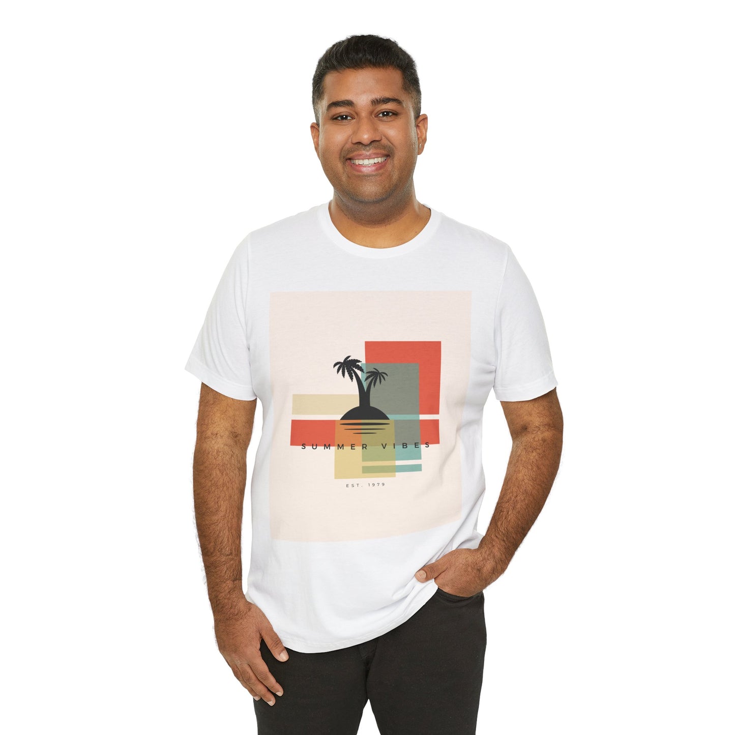 Tropical Sunset Tee, Summer Vibes Shirt, Vacation Outfit, Unisex Graphic Tee, Gift for Beach Lovers, Casual Wear