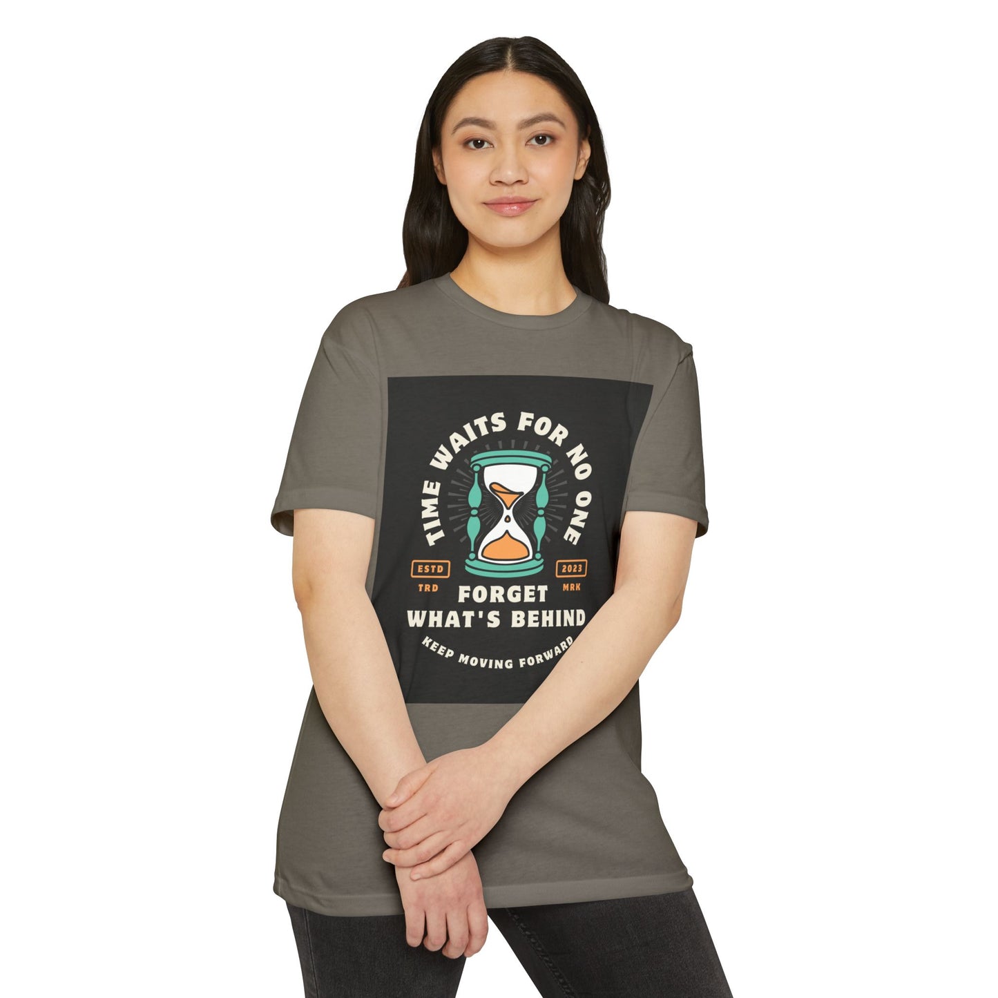 Inspirational Unisex T-Shirt: 'Time Waits for No One' - Motivational Tee, Casual Everyday Wear, Gift for Friends, Positive Message