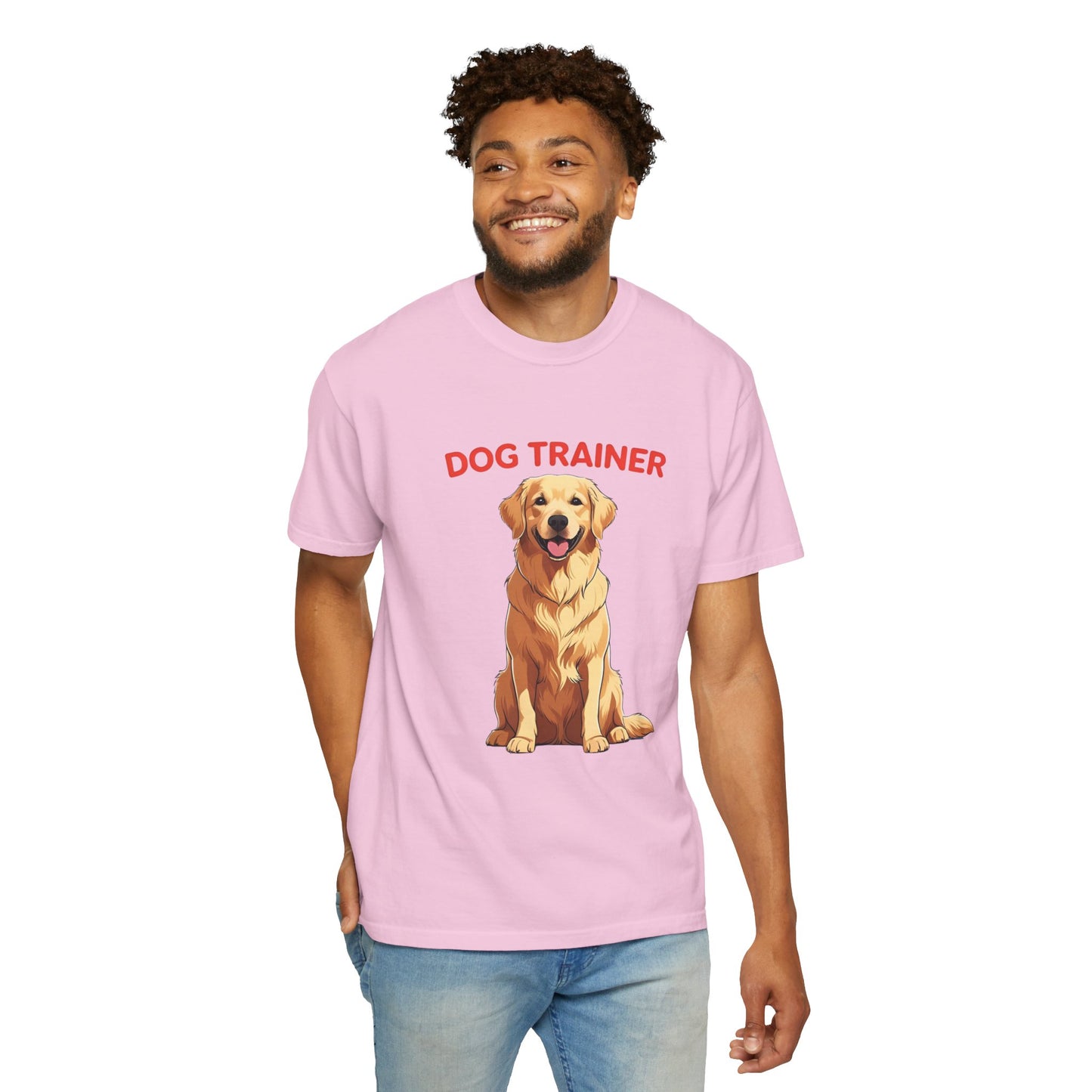 Dog Trainer Unisex Garment-Dyed T-Shirt | Perfect Gift for Dog Lovers, Pet Owners, Trainers, Birthdays, and Everyday Use