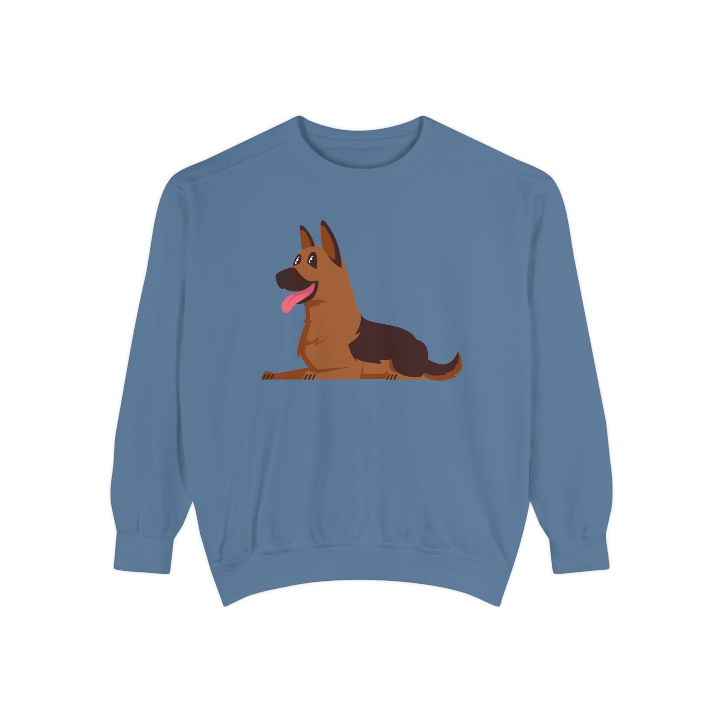Unisex Dog Lover Hoodie With Graphic of a German Shepherd Leaving Tongue Out