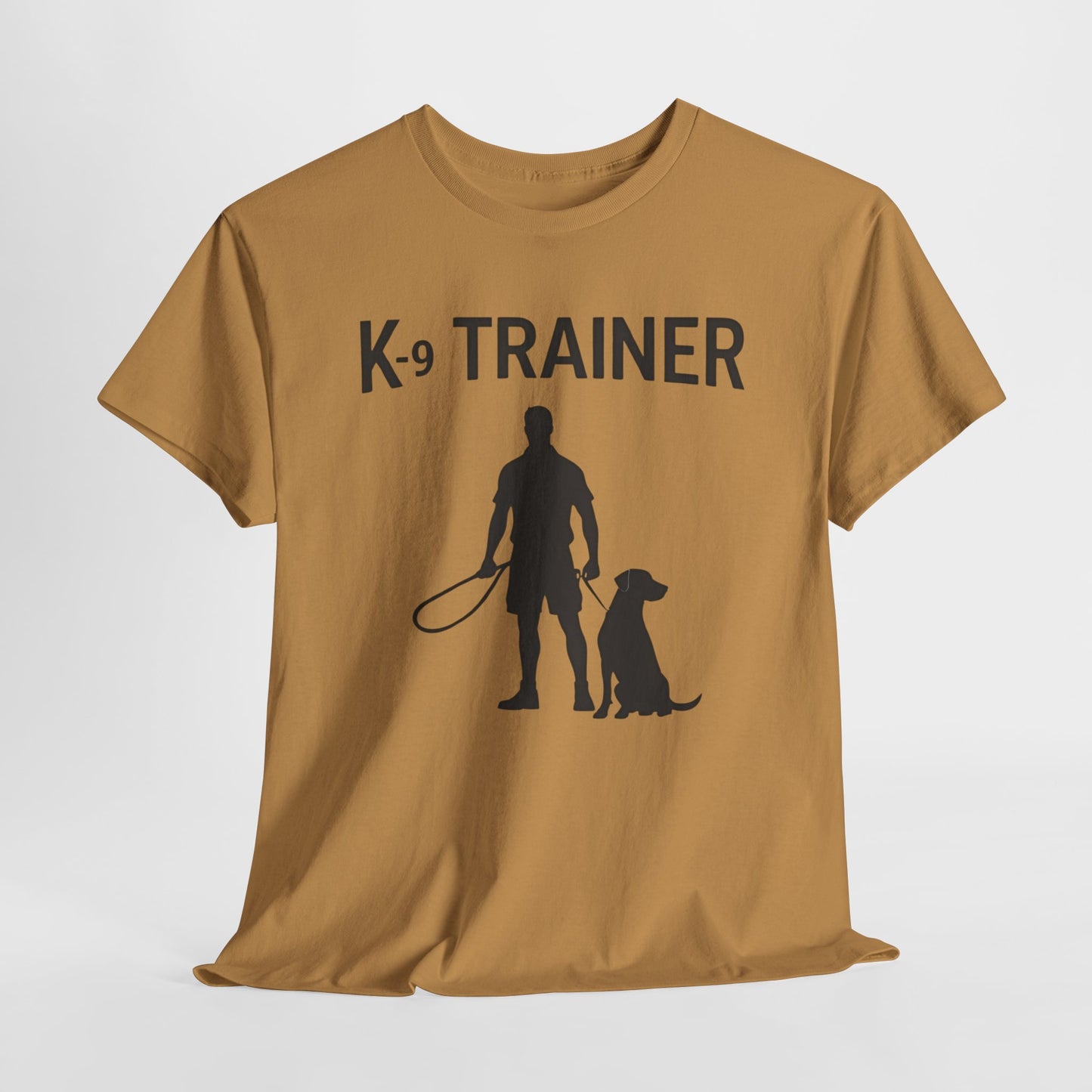 K-9 Trainer Heavy Cotton T-Shirt, Dog Owner Gift, Police Dog Shirt, Animal Enthusiast Apparel, Casual Style Tee