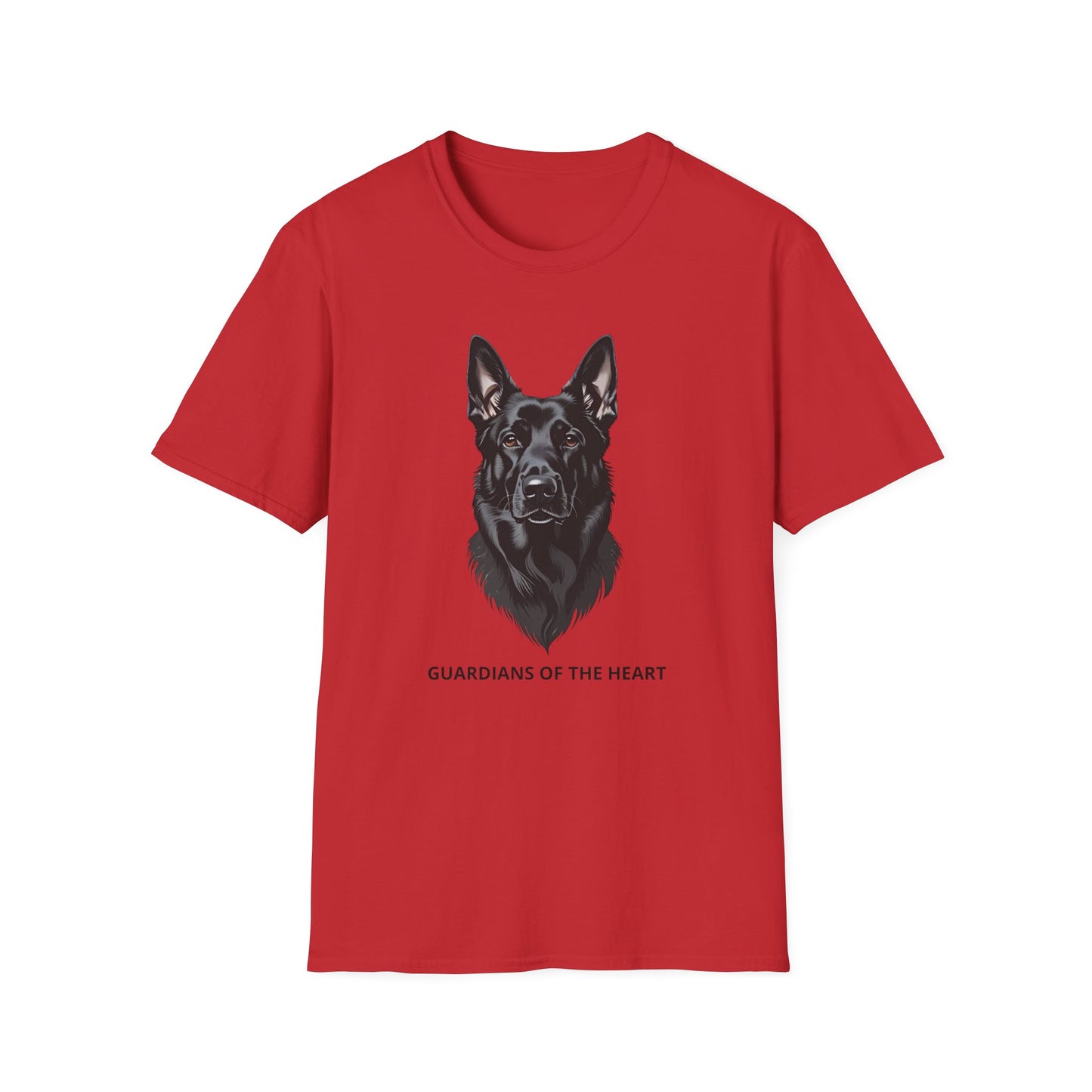 Guardians of the Heart Black German Shepherd T-Shirt, Dog Lover Shirt, Pet Memorial Tee, Unisex Animal T-Shirt, Gift for Dog Owners