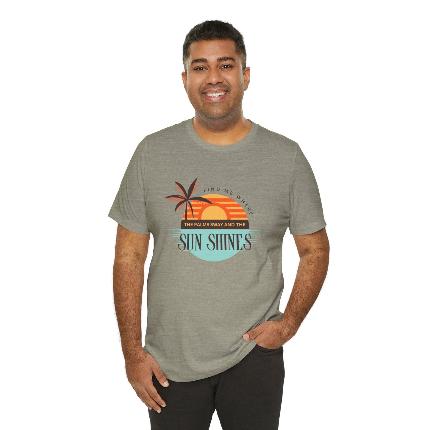 Tropical Vibes Tee - Relaxing Beach Sunset Design for Travelers and Summer Lovers, Perfect Gift for Vacations, Beach Days, and Casual Style