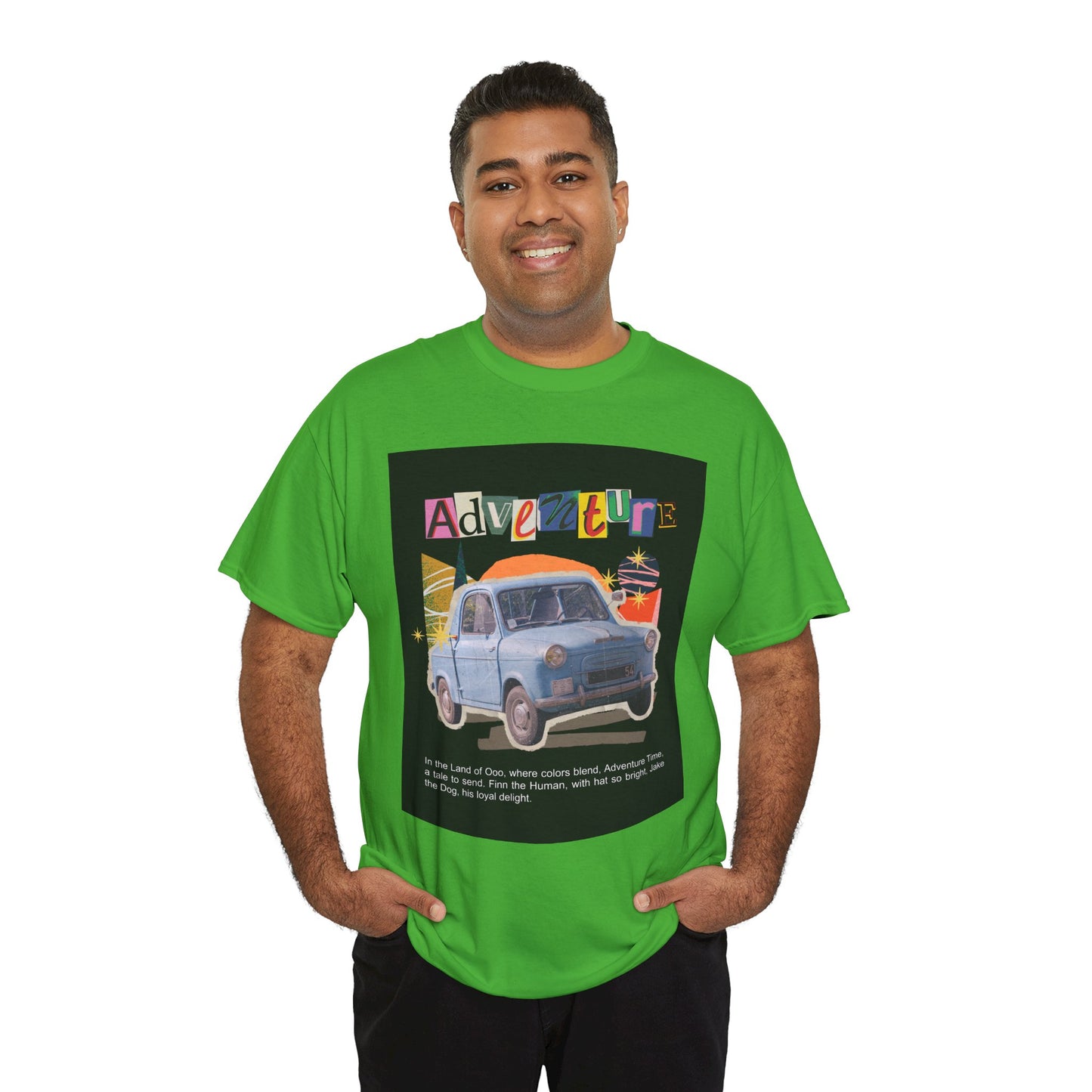 Adventure-Themed Unisex Cotton Tee, Retro Car Graphic Tee, Travel T-Shirt, Gift for Adventurers, Vintage Exploration Top