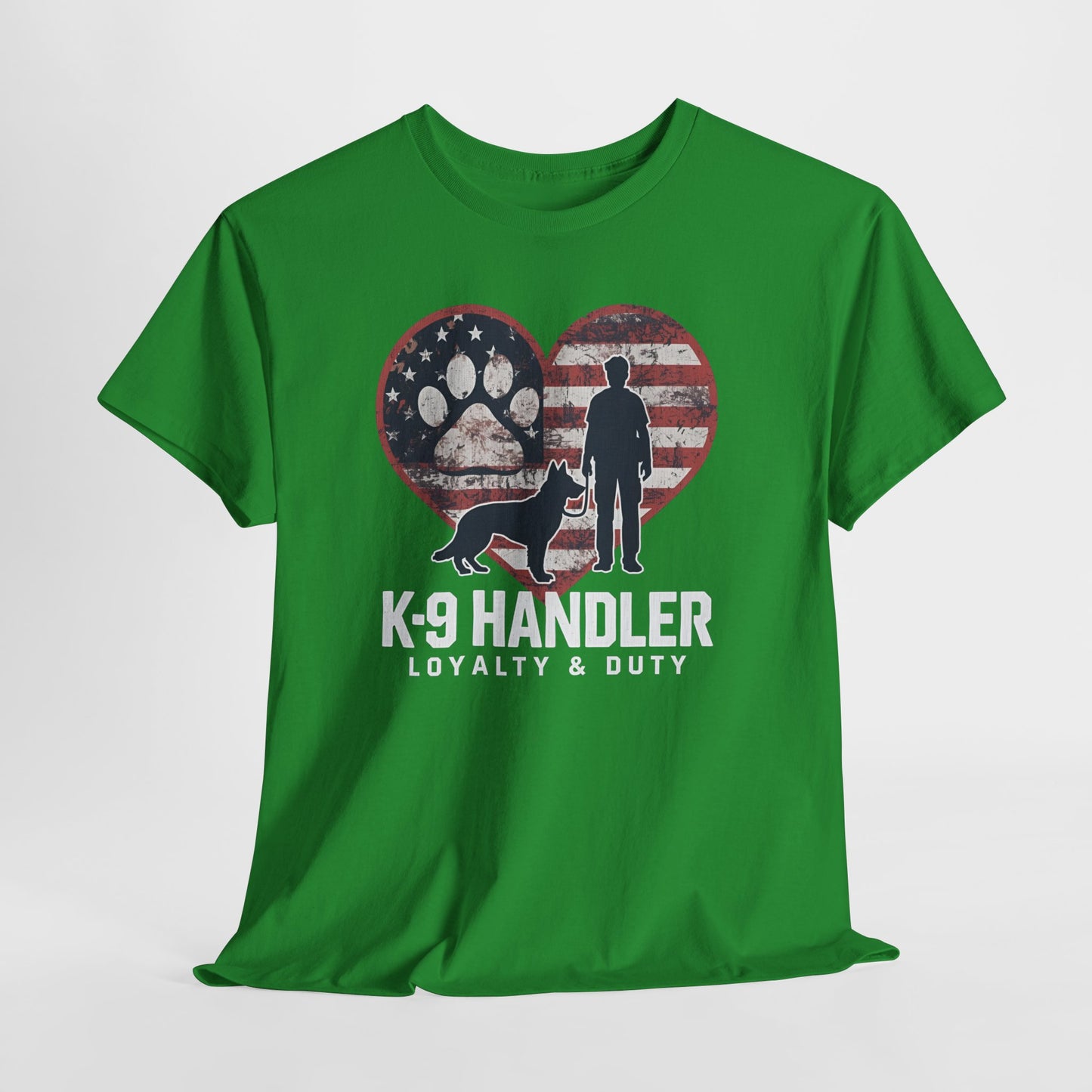 K-9 Handler Heart Tee | Loyalty & Duty T-Shirt | Dog Lover Gift, Police Support Shirt