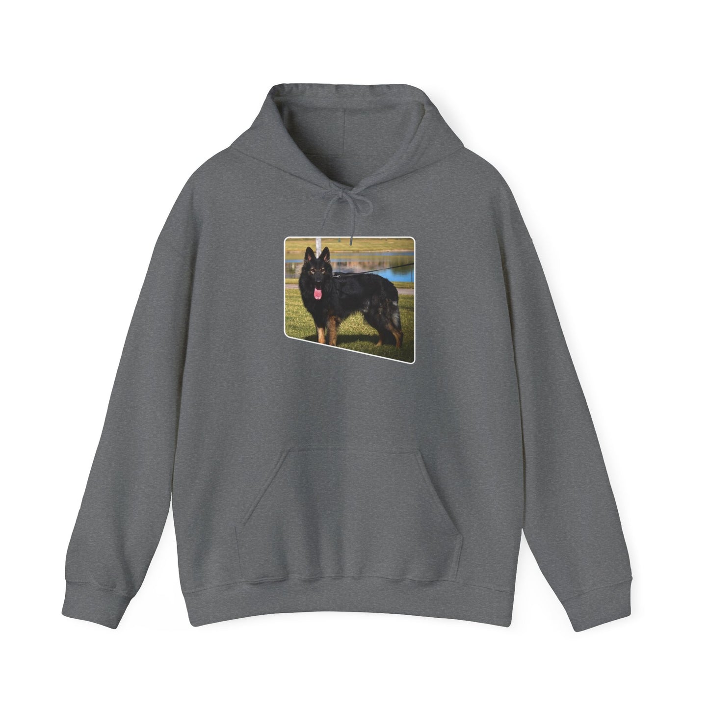 Unisex Dog Lover Hoodie With an Old Fashioned Working Line German Shepherd