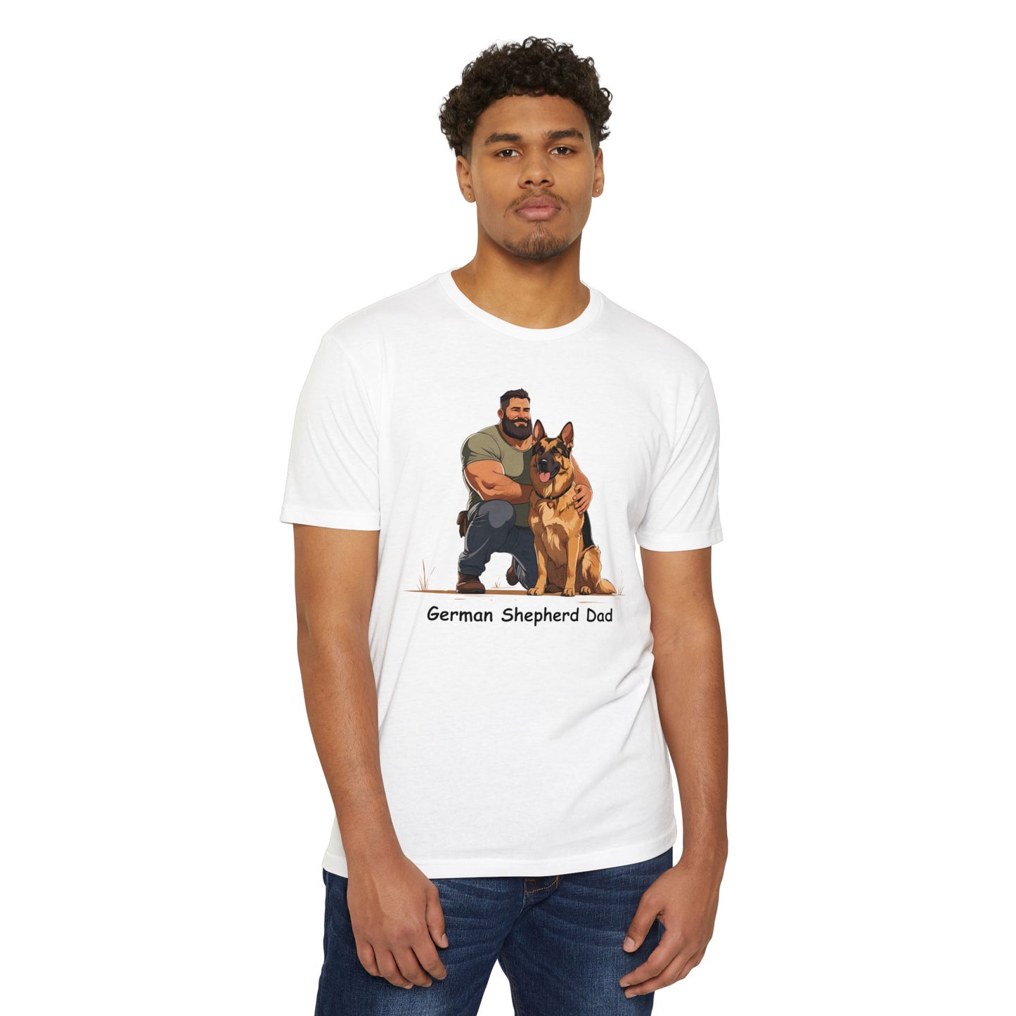 German Shepherd Dad Unisex T-Shirt, Dog Lover Shirt, Pet Owner Gift, Father's Day Tee, Animal Rescue Support