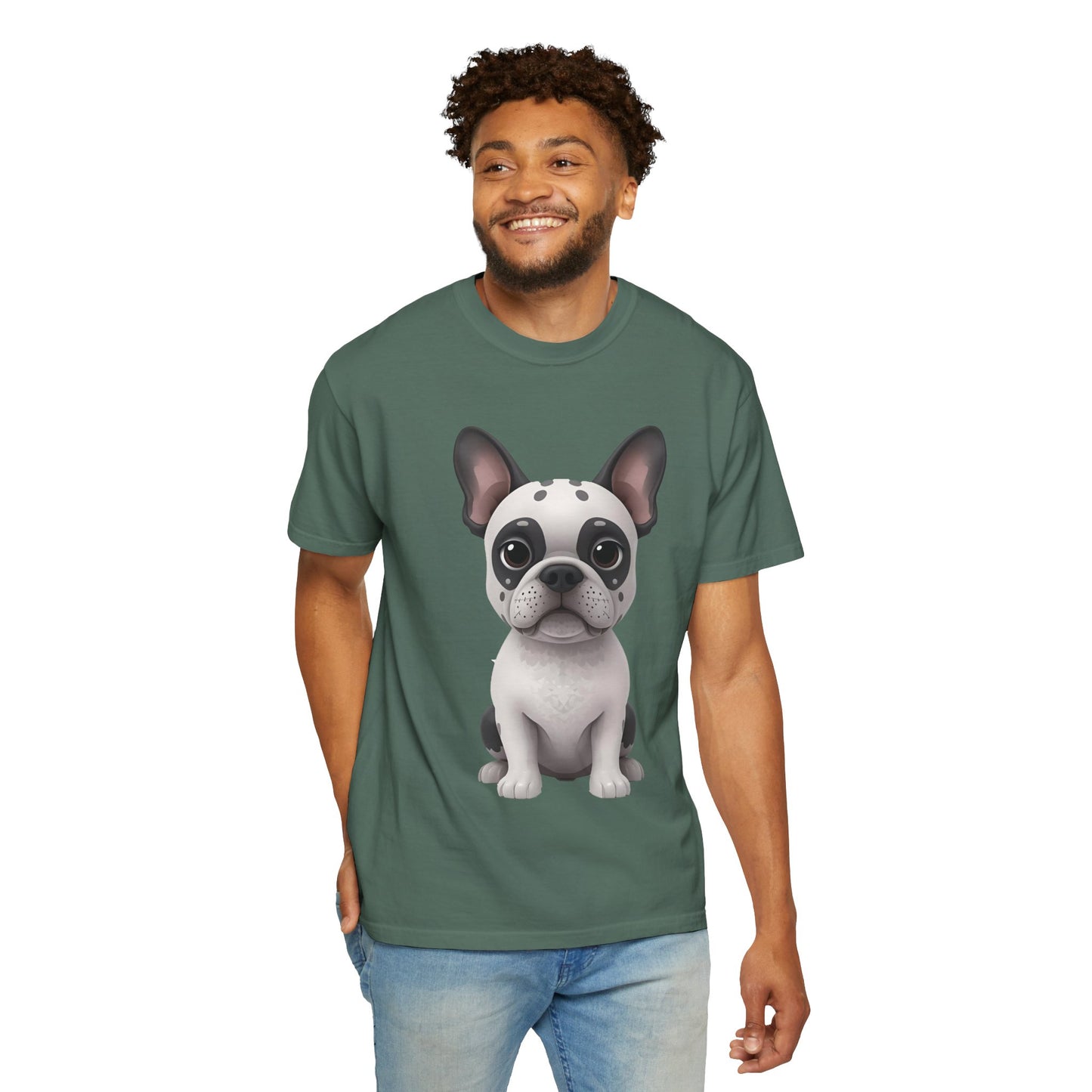 Cute 3D Design French Bulldog Unisex T-shirt, Animal Lover Gift