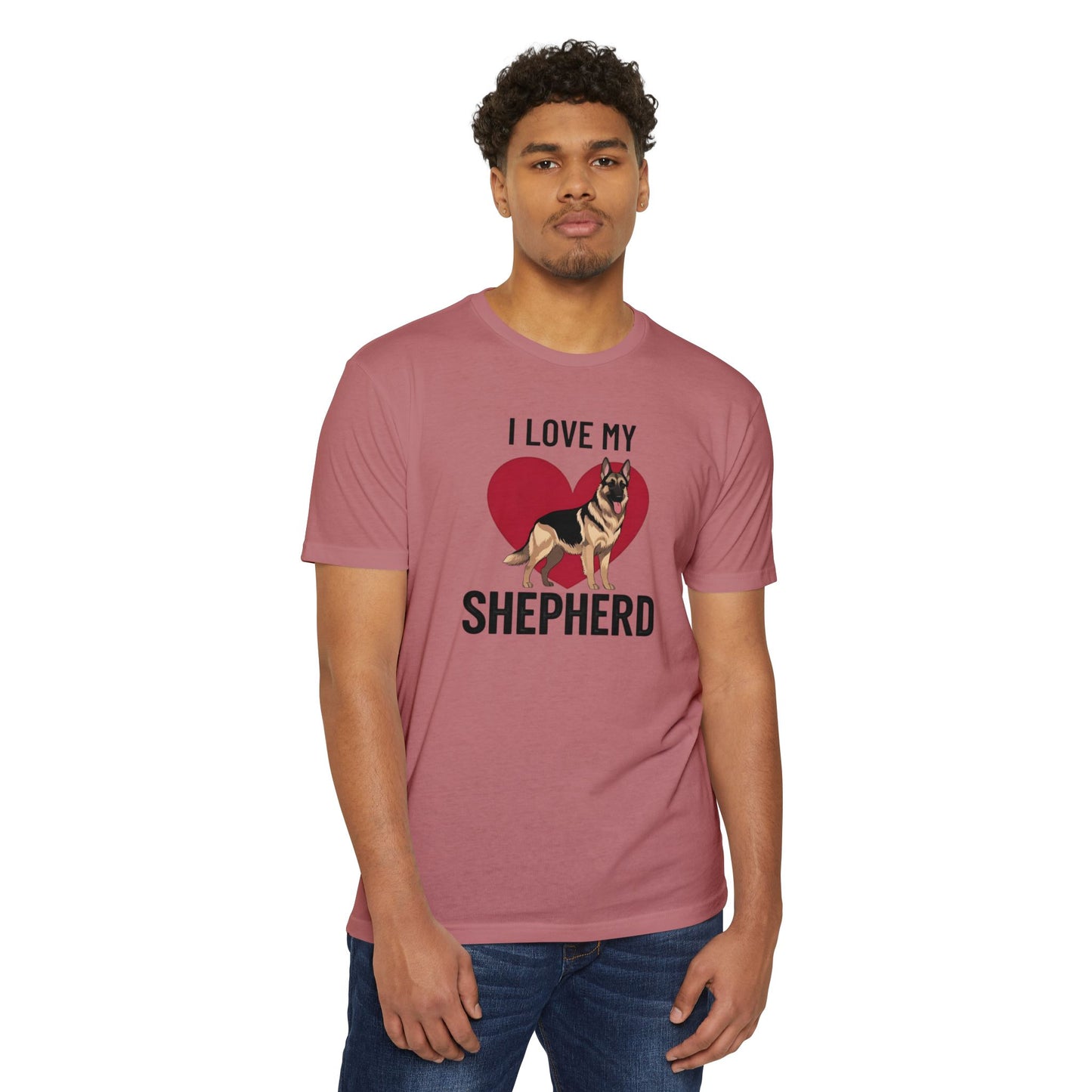 I Love My German Shepherd T-Shirt, Dog Lover Shirt, Pet Owner Tee, Animal Lover Gift, Birthday Gift for Dog Owners, Casual Wear