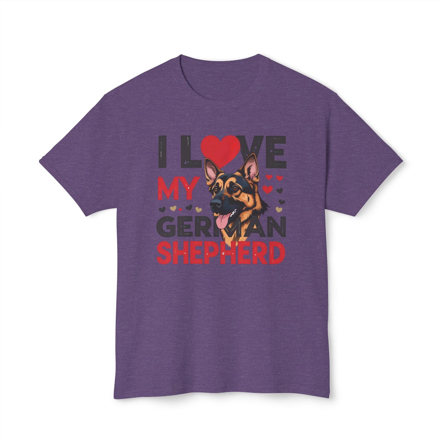 I Love My German Shepherd T-Shirt, Cute Dog Lover Gift, Pet Parent Apparel, Dog Adoption Celebration, Canine Lover's Tee