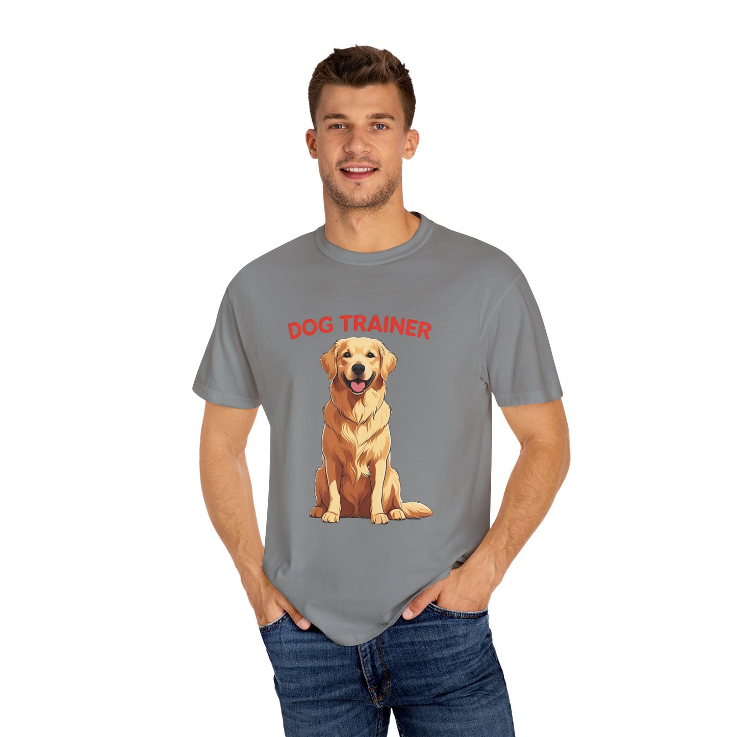 Dog Trainer Unisex Garment-Dyed T-Shirt | Perfect Gift for Dog Lovers, Pet Owners, Trainers, Birthdays, and Everyday Use