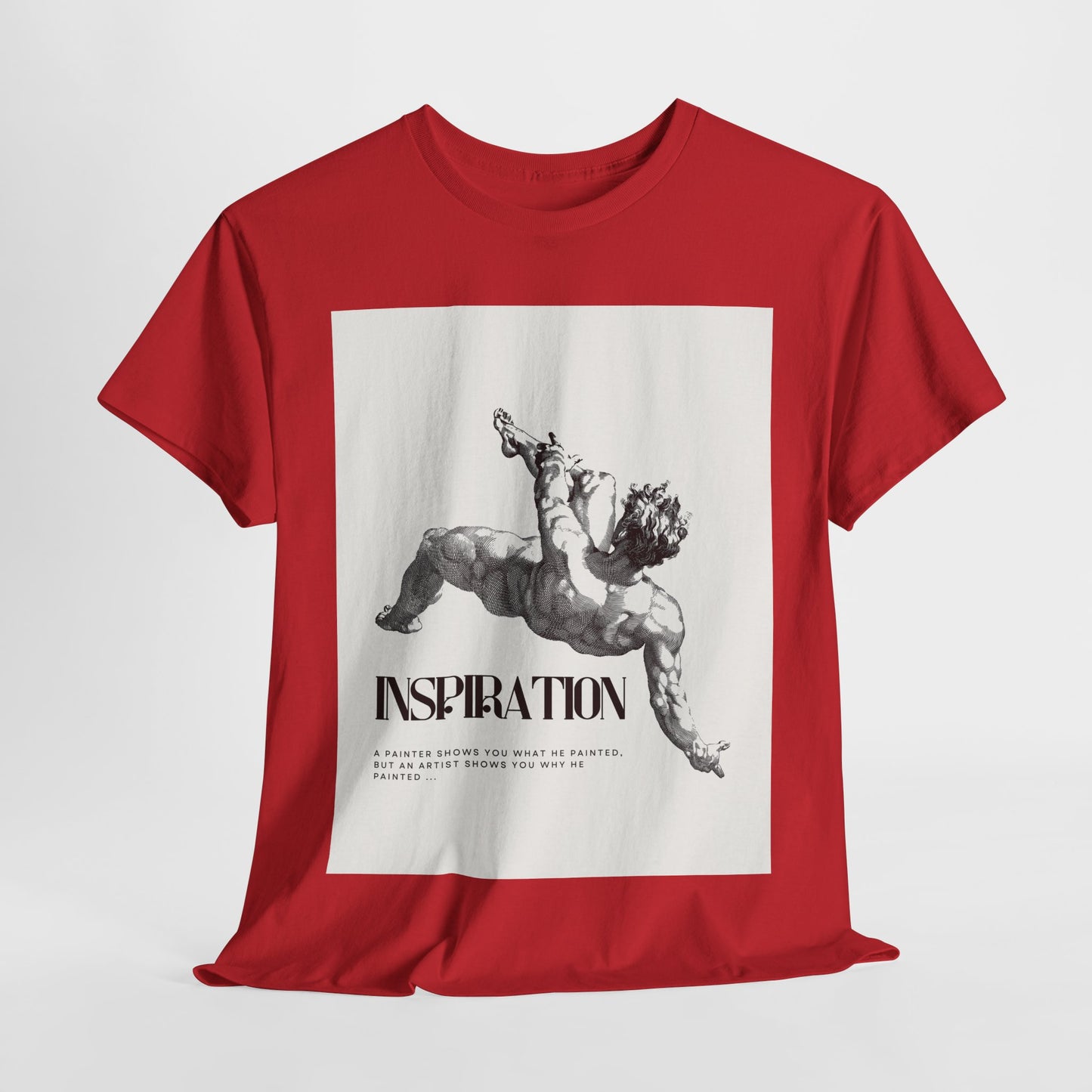 Inspiration Unisex Heavy Cotton Tee, Motivational Shirt, Gift for Artists, Casual Wear, Quote T-Shirt, Birthday Gift
