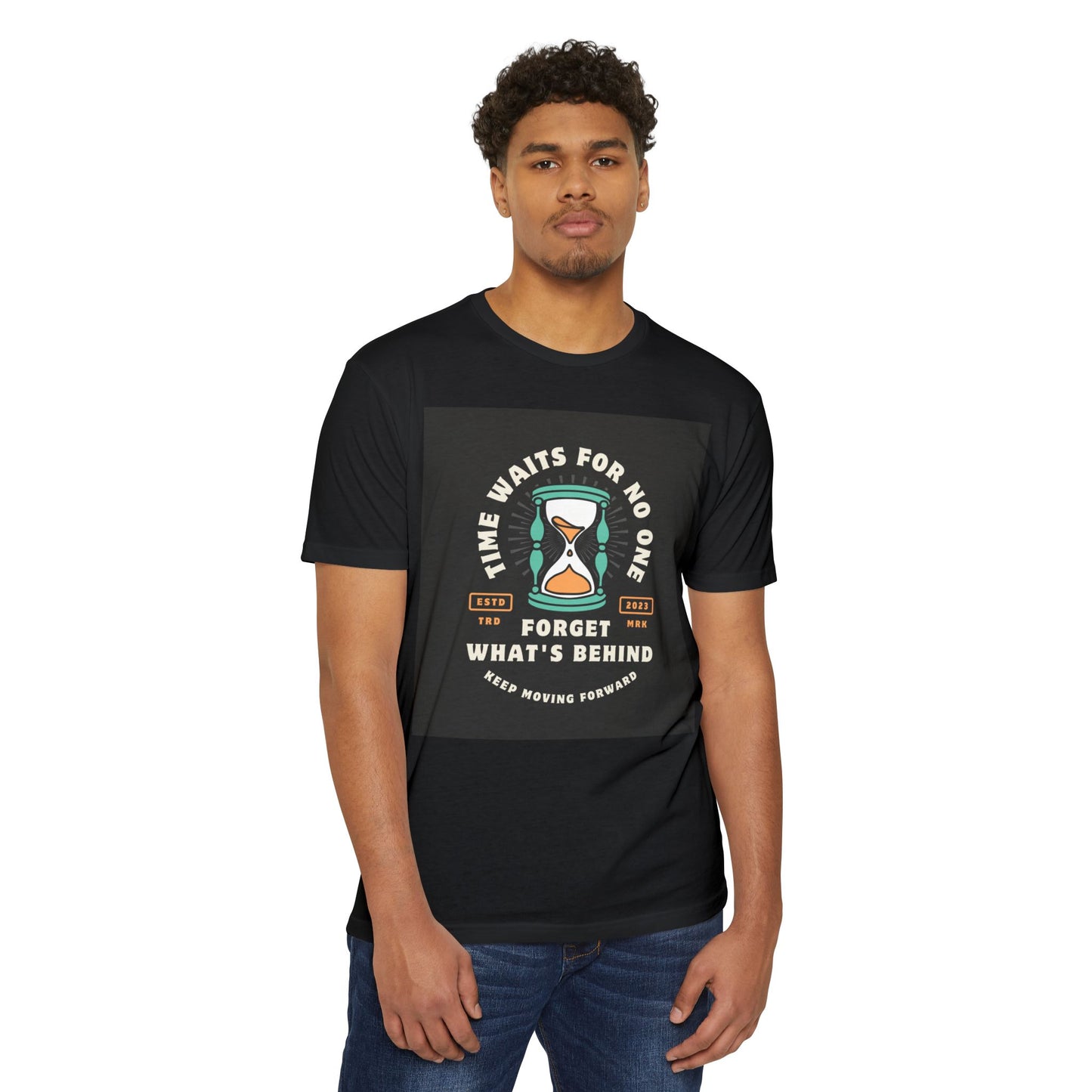 Inspirational Unisex T-Shirt: 'Time Waits for No One' - Motivational Tee, Casual Everyday Wear, Gift for Friends, Positive Message