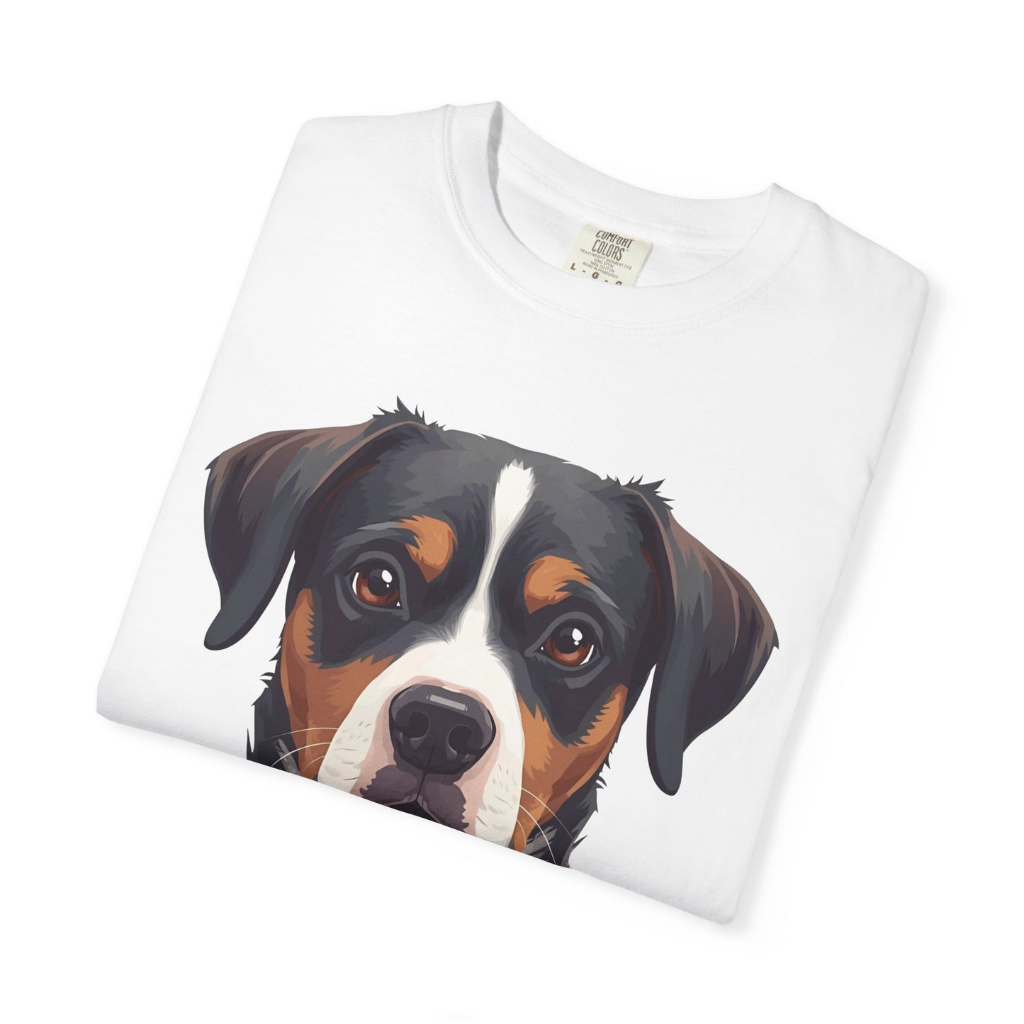 Unisex Tricolor Dog's 3D Design T-Shirt, Gift for Dog Owners, Animal Lover Apparel