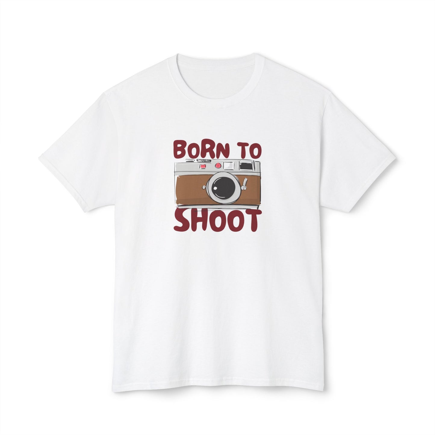 Camera Lover's Unisex T-Shirt – Born to Shoot, Photography Gift, Fun Shirt for Photographers, Unique Tee for Events, Casual Wear