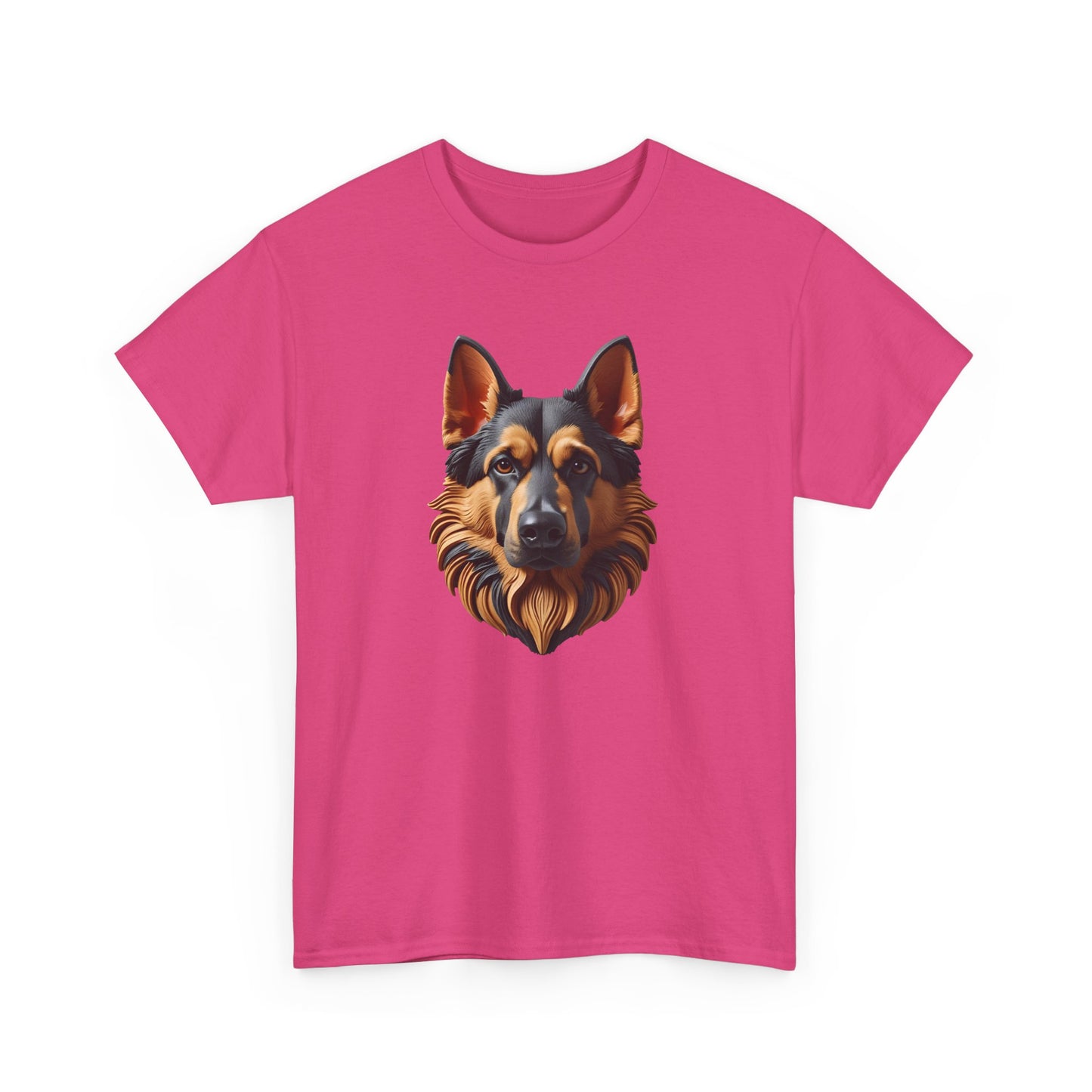 German Shepherd Lover Tee With 3D Design, Unisex Cotton Shirt, Dog T-Shirt, Pet Lovers Gift, Animal Enthusiast Apparel