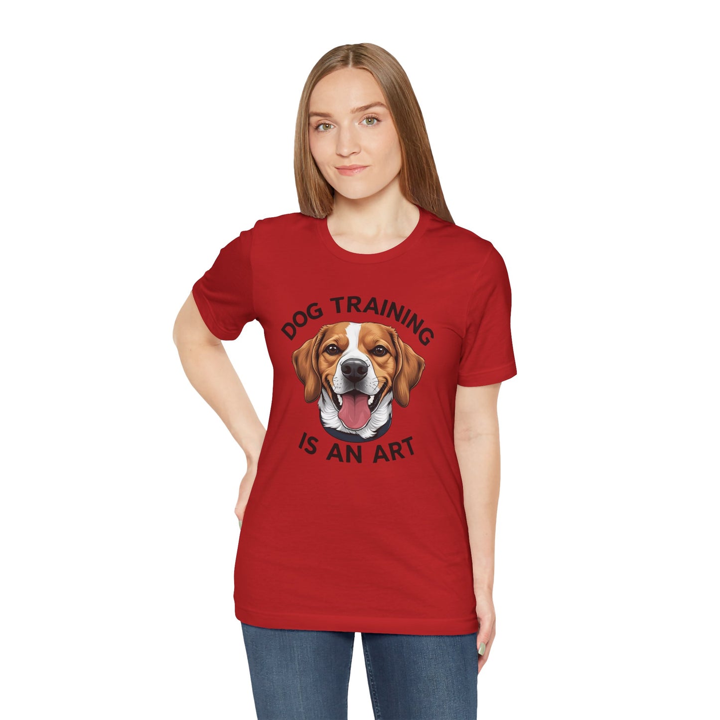 Dog Training is An Art Tee - Unisex Jersey Short Sleeve, Gift for Dog Lovers, Training T-Shirt, Dog Owner Apparel, Cute Canine Shirt