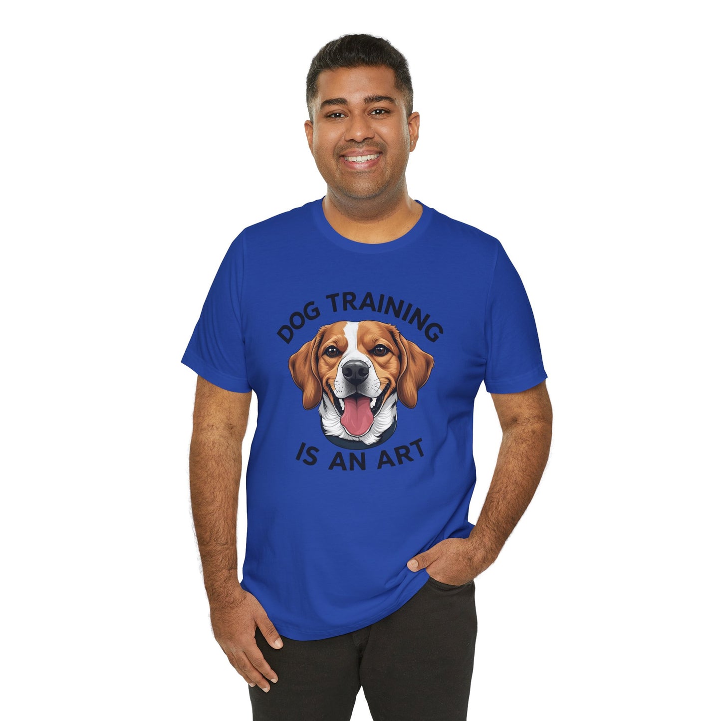 Dog Training is An Art Tee - Unisex Jersey Short Sleeve, Gift for Dog Lovers, Training T-Shirt, Dog Owner Apparel, Cute Canine Shirt