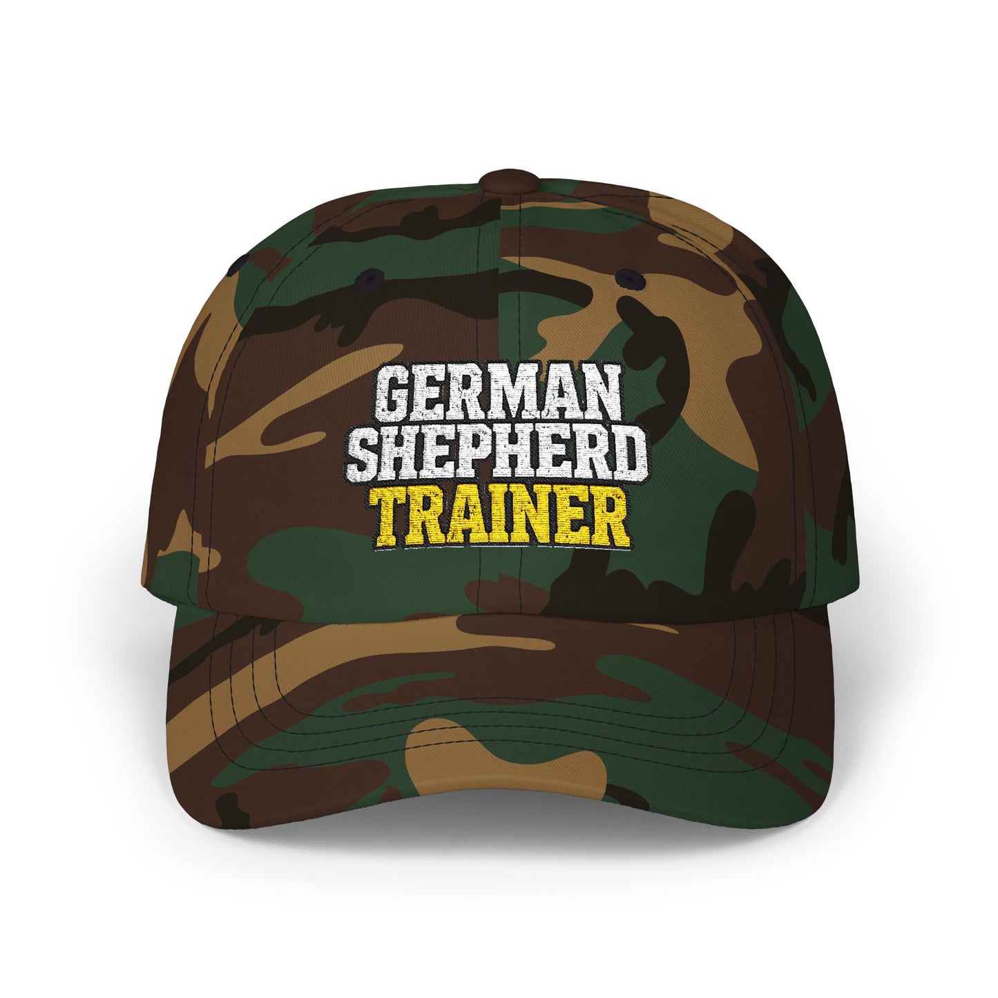 Embroidered German Shepherd Trainer Dad Cap | Perfect Gift for Dog Owners