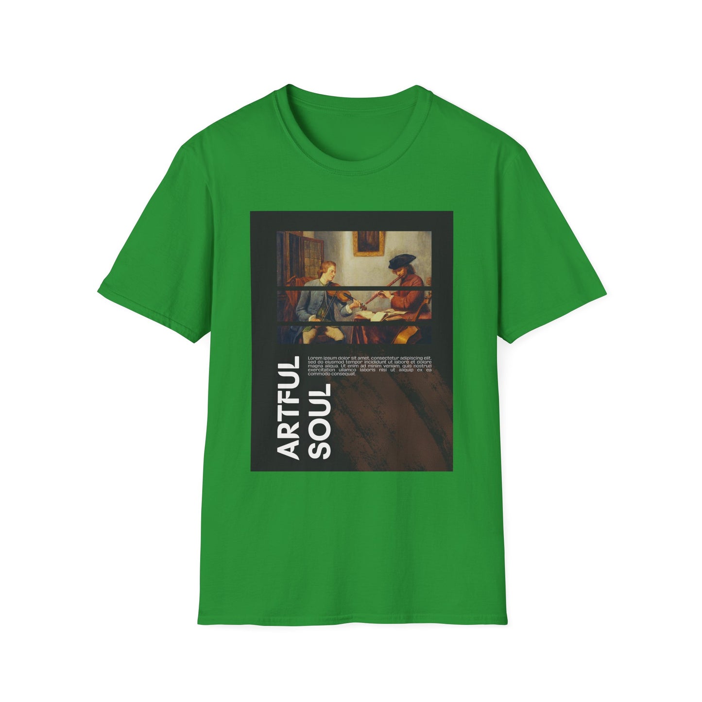 Artful Soul Unisex Softstyle T-Shirt, Artistic Tee, Gift for Art Lovers, Casual Wear, Creative Fashion, Art Enthusiast Shirt