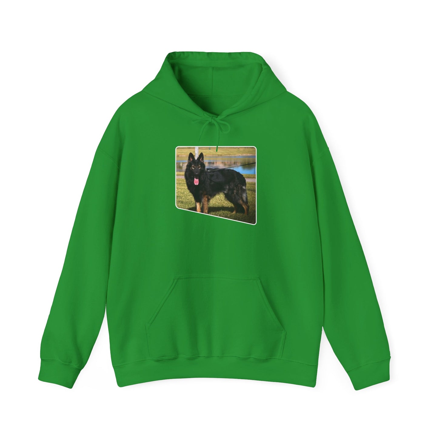 Unisex Dog Lover Hoodie With an Old Fashioned Working Line German Shepherd