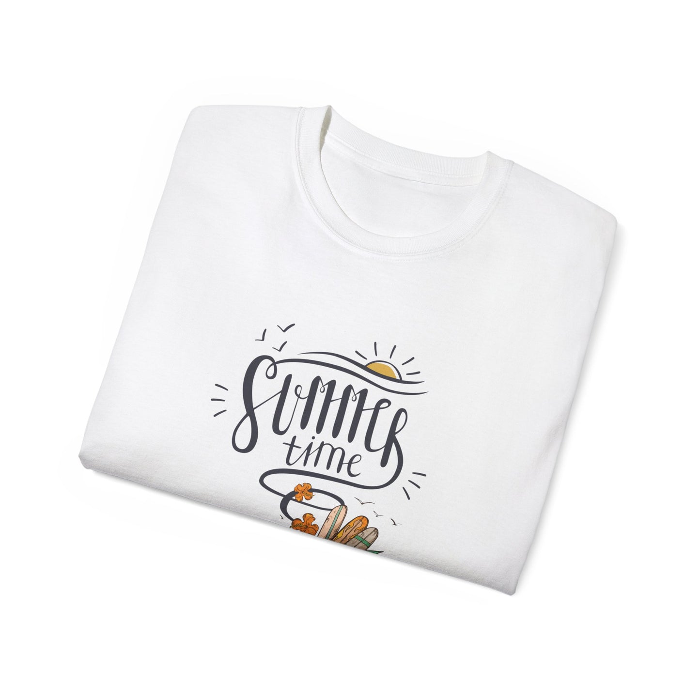 Summer Times Vintage Graphic Tee, Casual Summer Shirt, Beach Day Outfit, Gift for Travel Lovers, Unisex Cotton T-Shirt