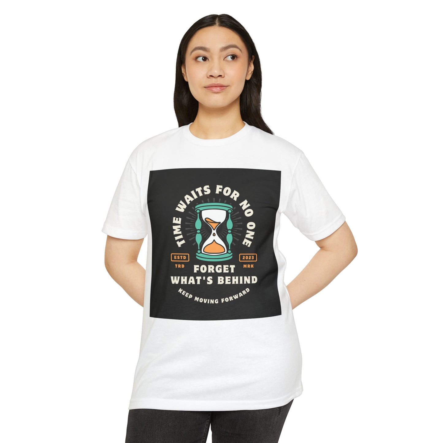 Inspirational Unisex T-Shirt: 'Time Waits for No One' - Motivational Tee, Casual Everyday Wear, Gift for Friends, Positive Message